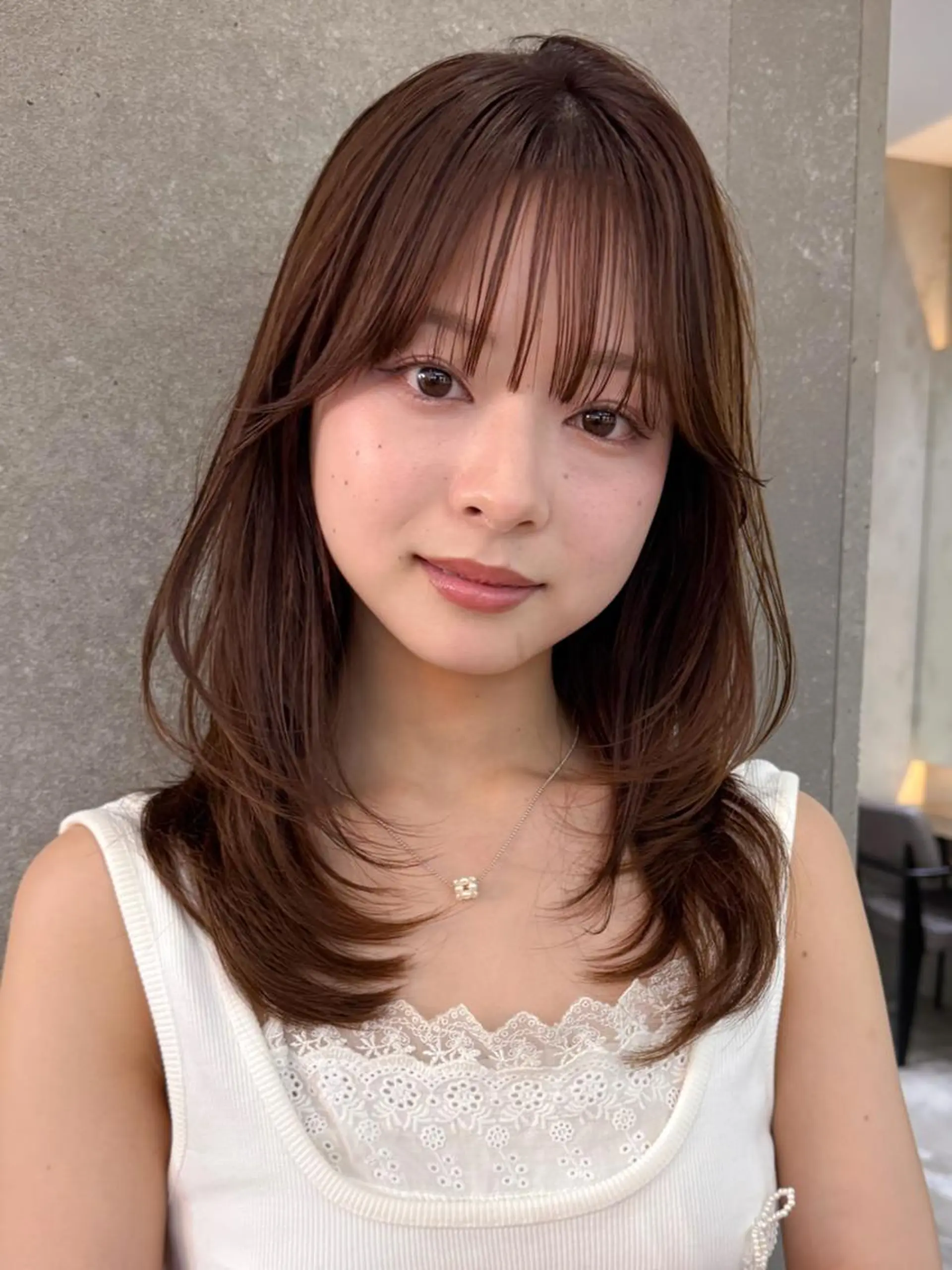 ロング ヘアカラー トリートメント レイヤー＆カラー 人気美容師倉崎涼のヘアスタイル