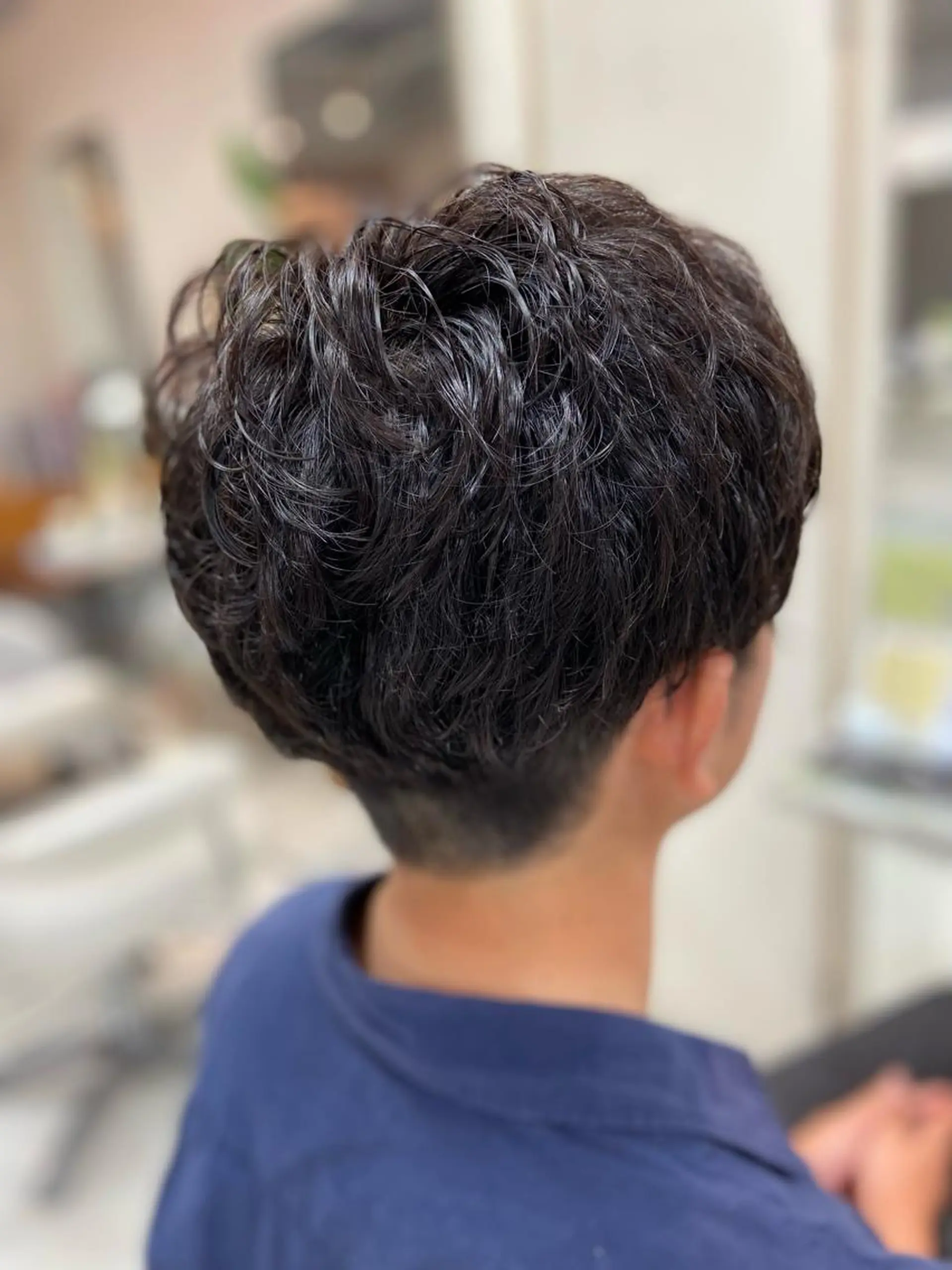 パーマ メンズ マッシュ メンズパーマ カット パーマ 菊地 美憂のヘアスタイル