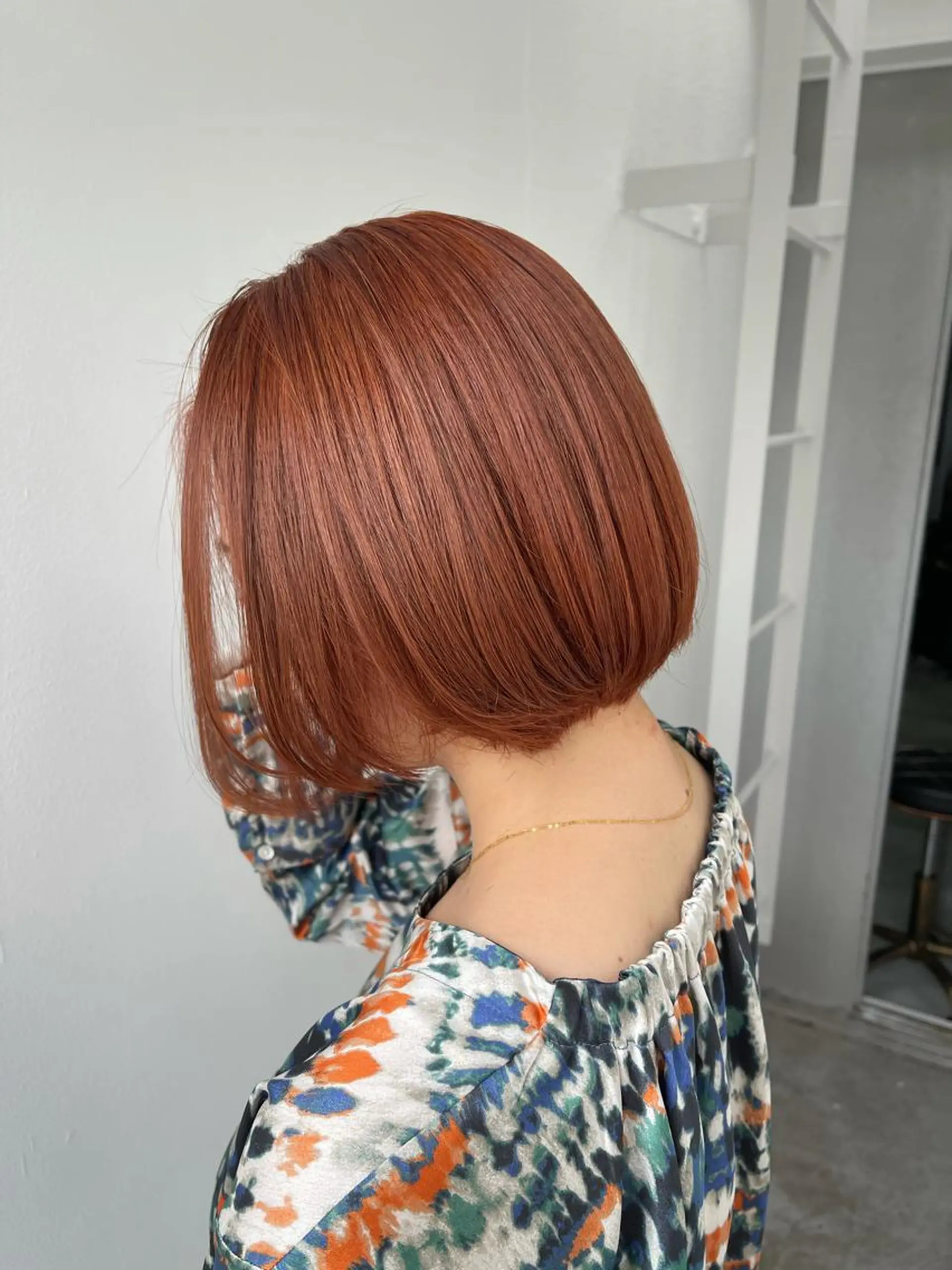 ショート カラー アディクシーカラー イルミナカラー トリートメント ヘアカラー トリートメント &chaLme   心斎橋所属・emi/髪質改善/ 韓国風/艶カラーのヘアスタイル