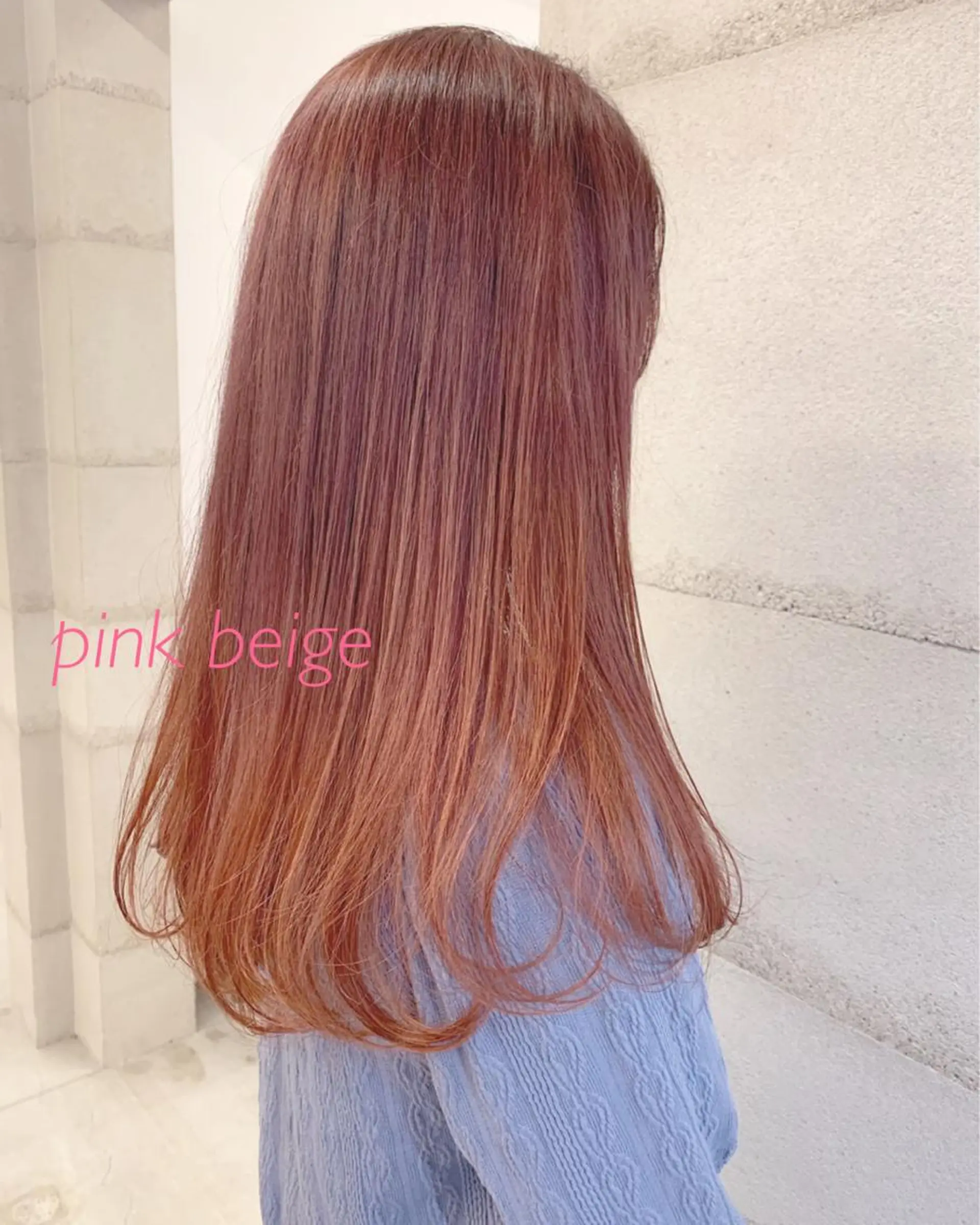 ロング カット ヘアカラー トリートメント 透明感/オリーブ/ グレージュ/YUKAのヘアスタイル