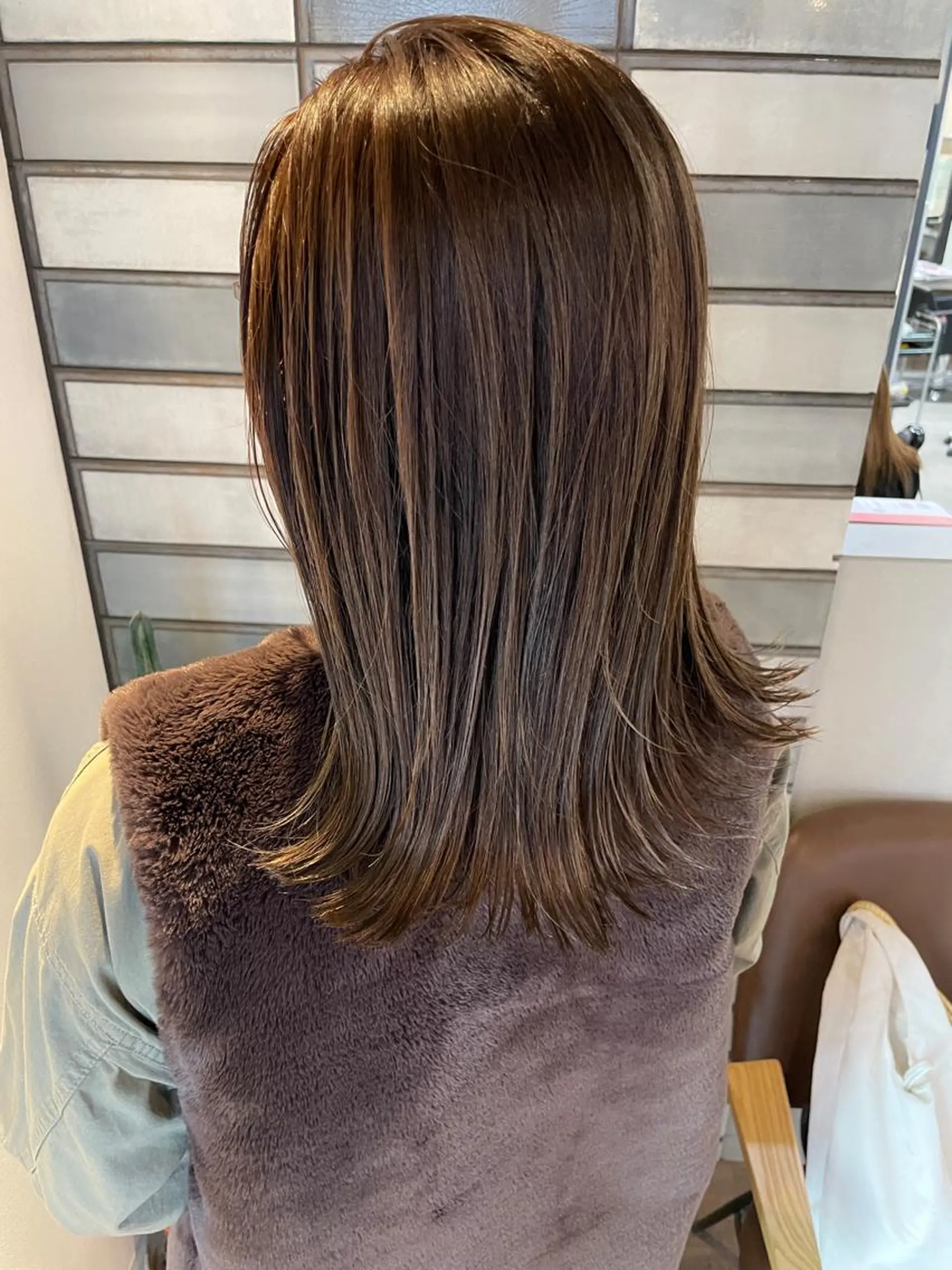 セミロング カラー カット ヘアカラー トリートメント ヘッドスパ 福永速人 /メンズパーマのヘアスタイル