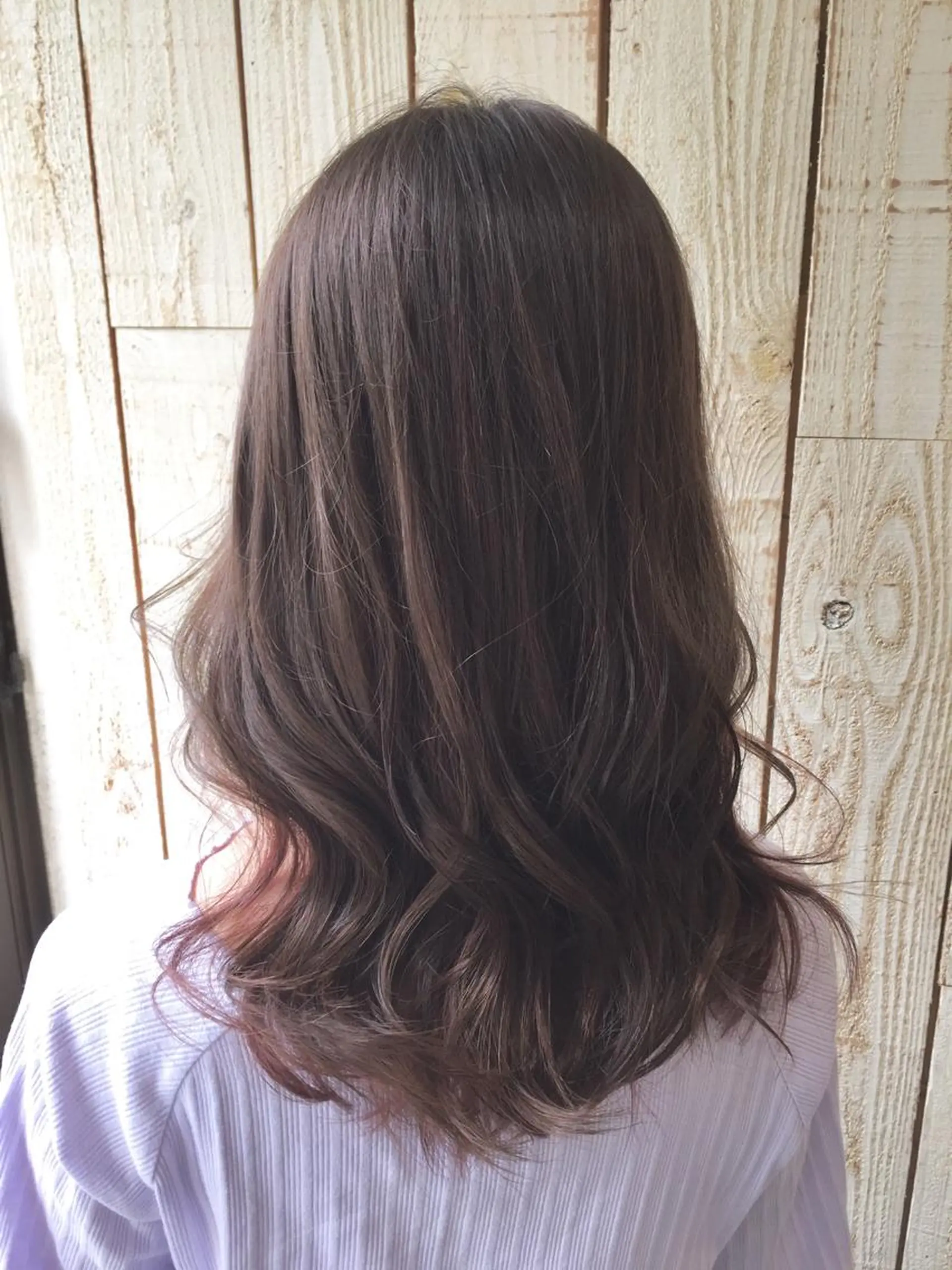 セミロング カラー 透明感/ 美髪矯正/田中恭のヘアスタイル