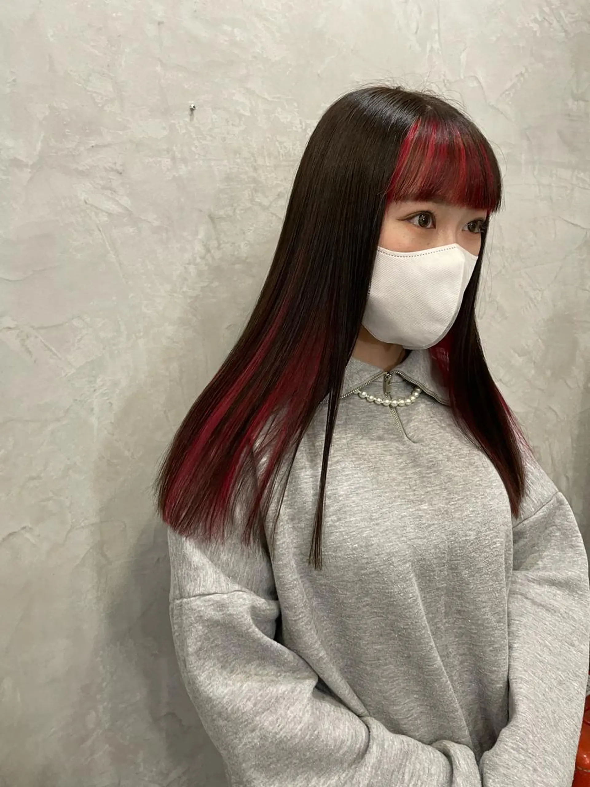 ロング カラー MaisonHALU 松浦光咲のヘアスタイル