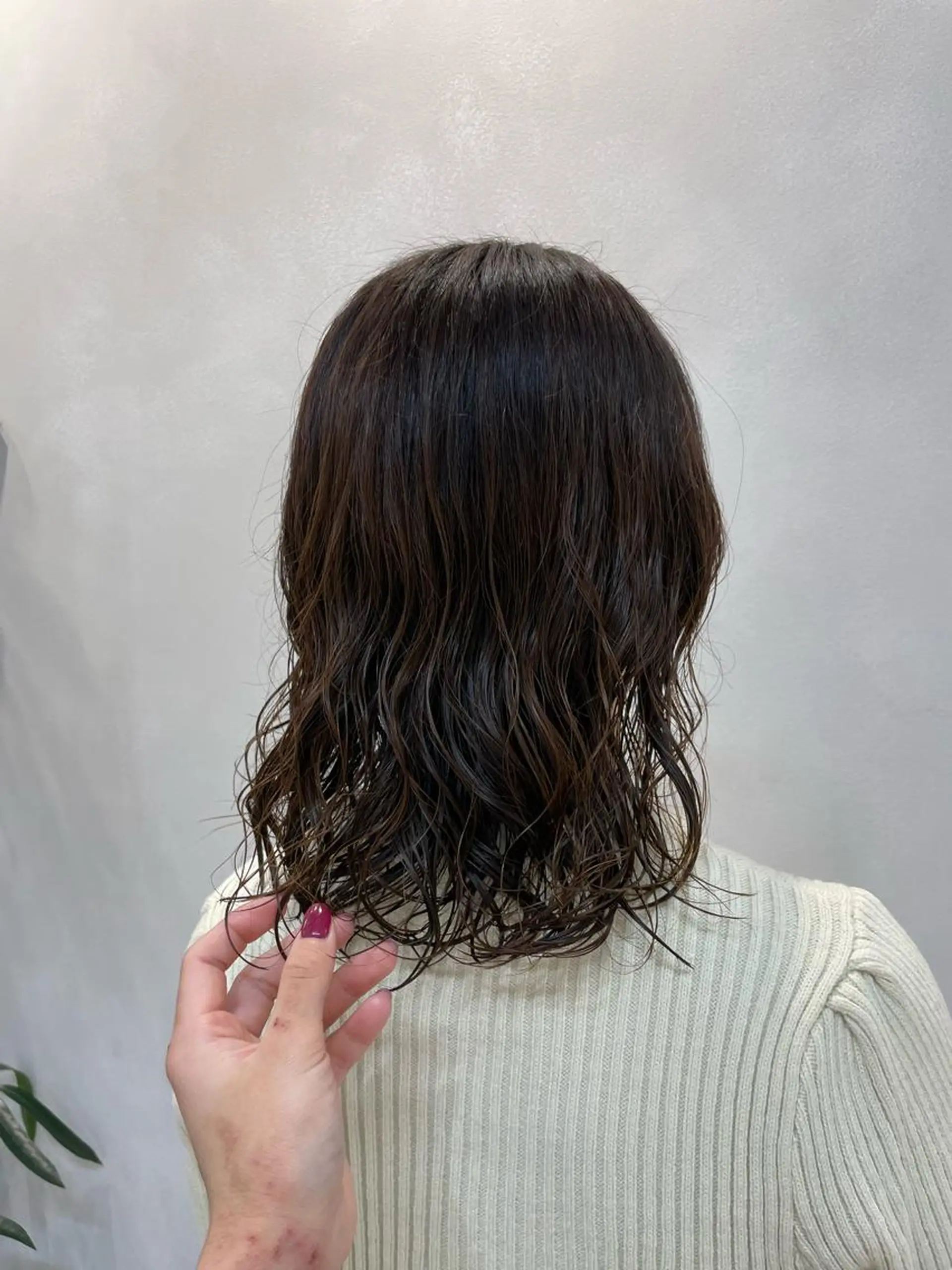 ミディアム ミディアムパーマ レイヤーカット Kinoのヘアスタイル