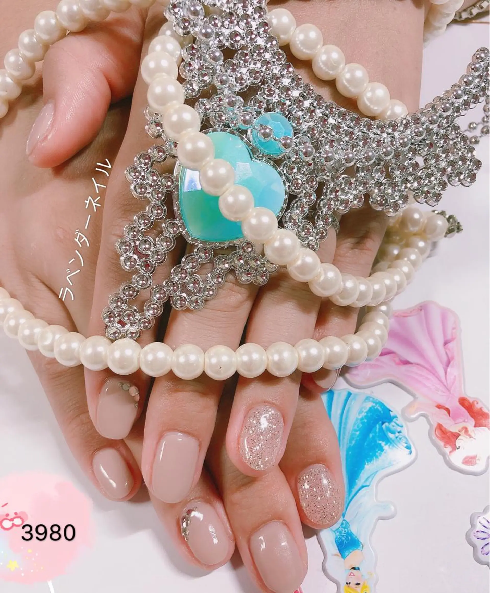 ネイル ラベンダー💖日暮里 ルル💖ネイルのネイルデザイン