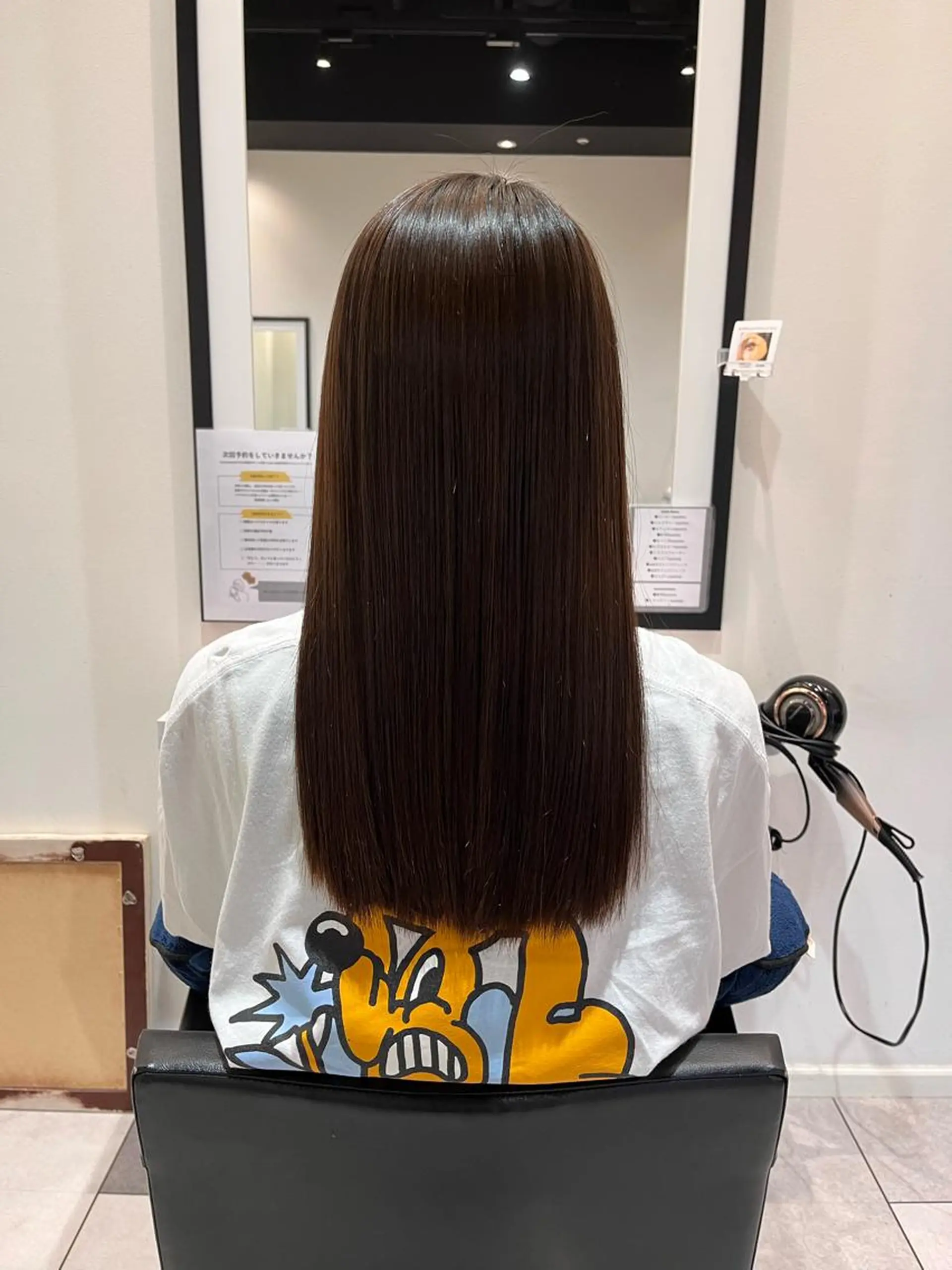 セミロング パーマ 中原 優美のヘアスタイル