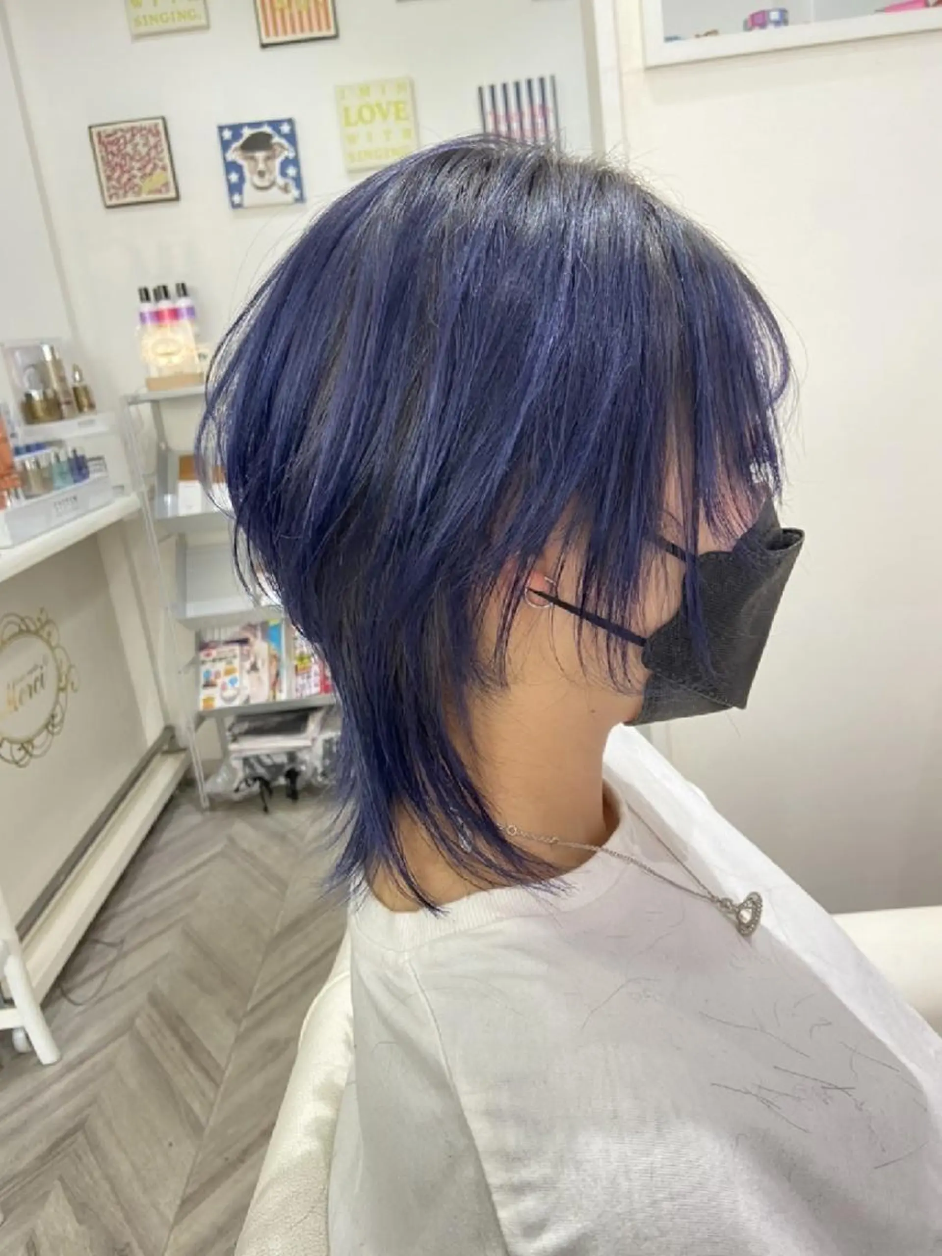 ミディアム カラー ヘアアレンジ ウルフカット ナカシマ  アユミのヘアスタイル