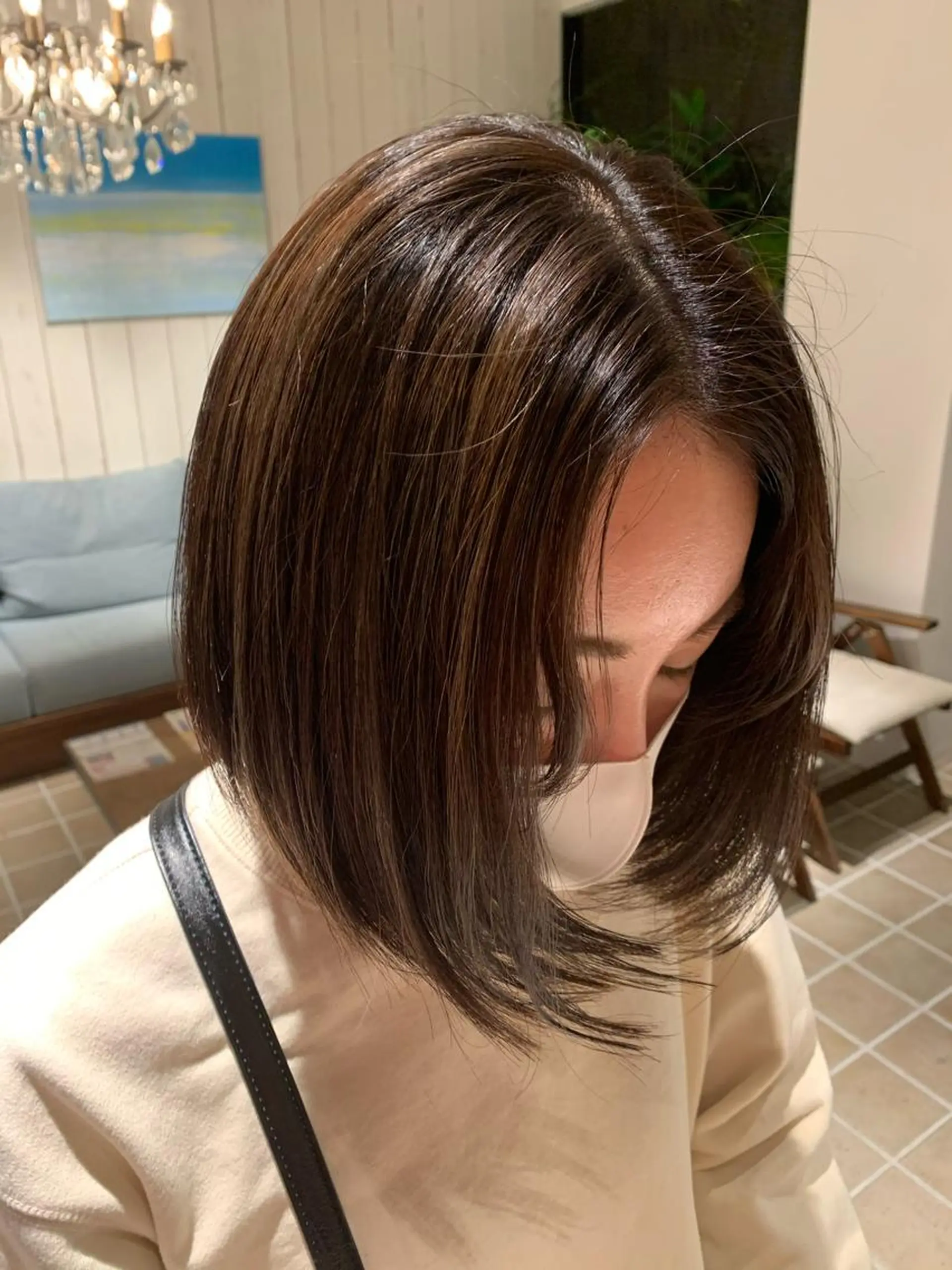 ミディアム カラー 透明感カラー ハイライトカラー ハイライト 【ロングウルフカット 姫カット】伊藤裕哉のヘアスタイル