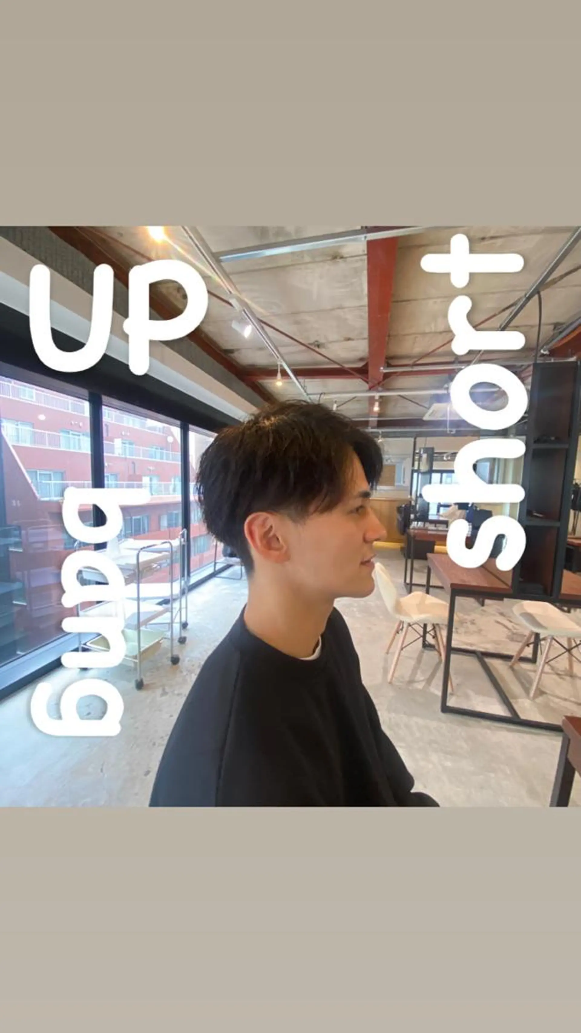 ショート パーマ メンズ カット パーマ Go today  シェアサロン札幌nix店所属・海外スタイル✂︎ ✂︎sunのヘアスタイル