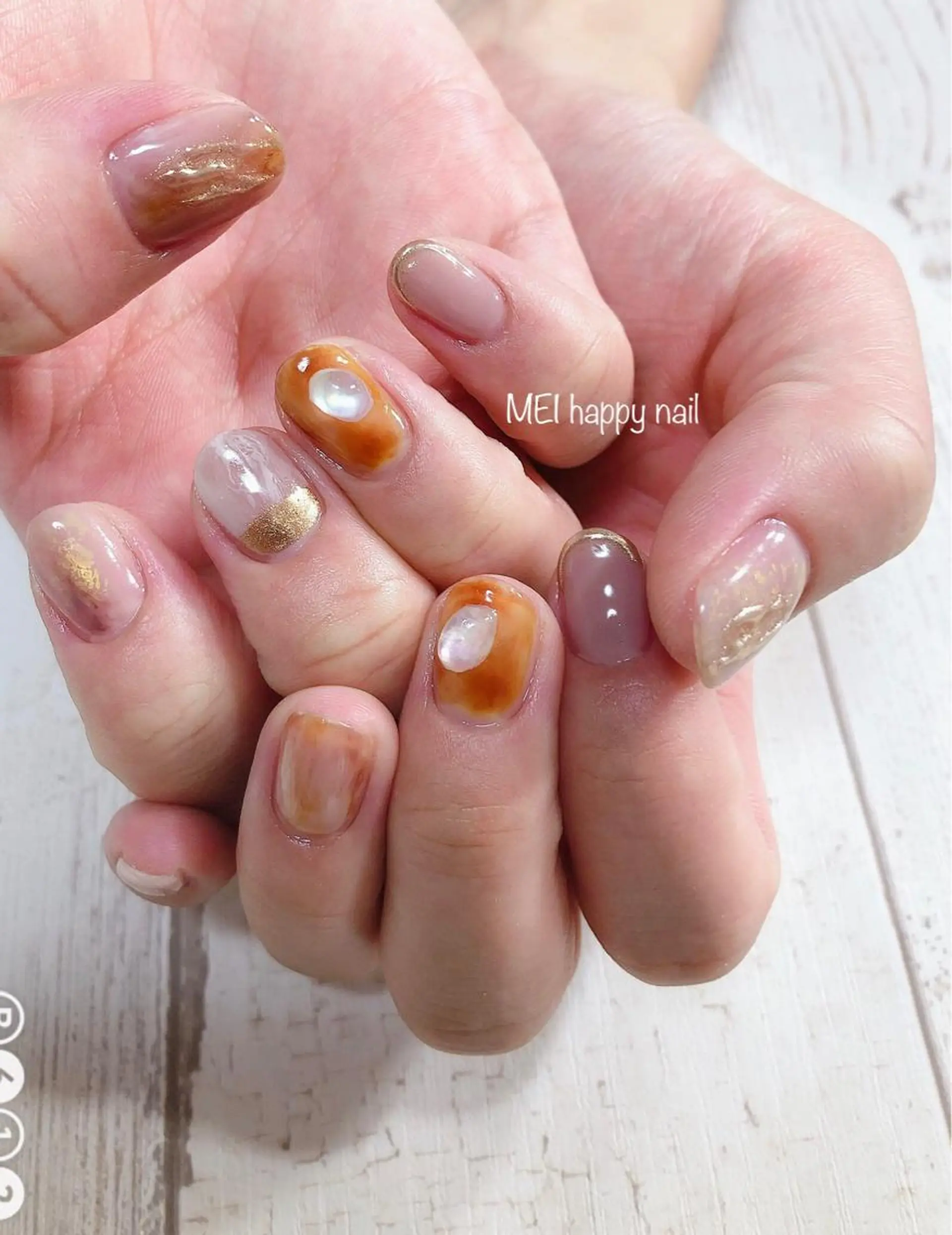 ネイル 北浦和 自爪育成ケアのネイルデザイン