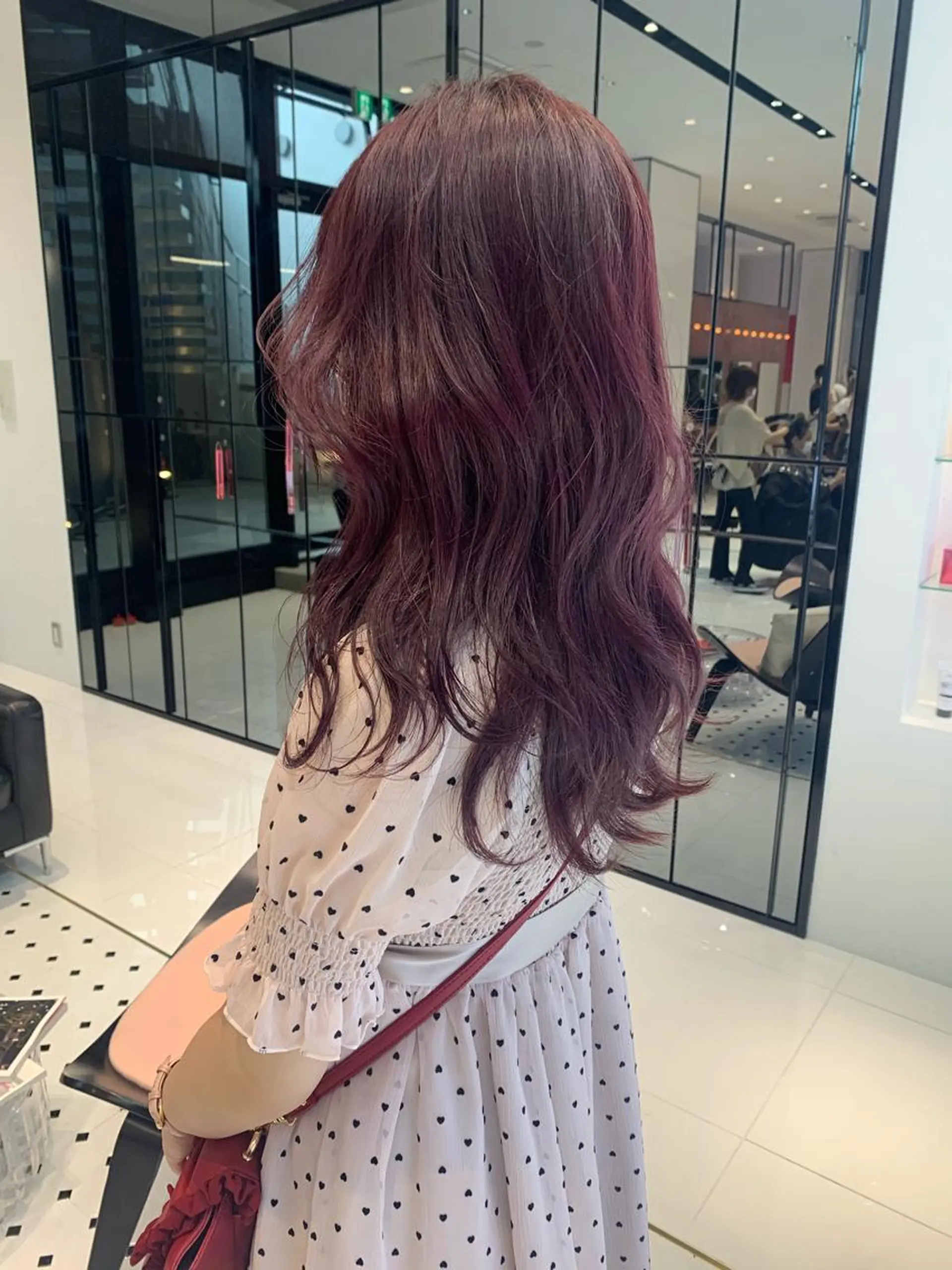 ロング カラー ラベンダーカラー ピンクカラー ピンクラベンダー ハッシュカット/ハイ トーン/MANAMIのヘアスタイル