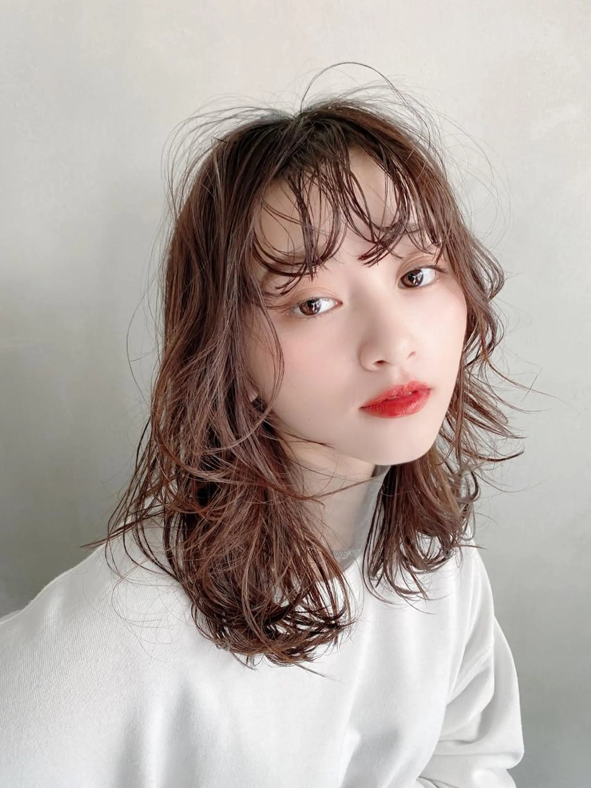 ミディアム カラー hao所属・西山 頌太のヘアスタイル