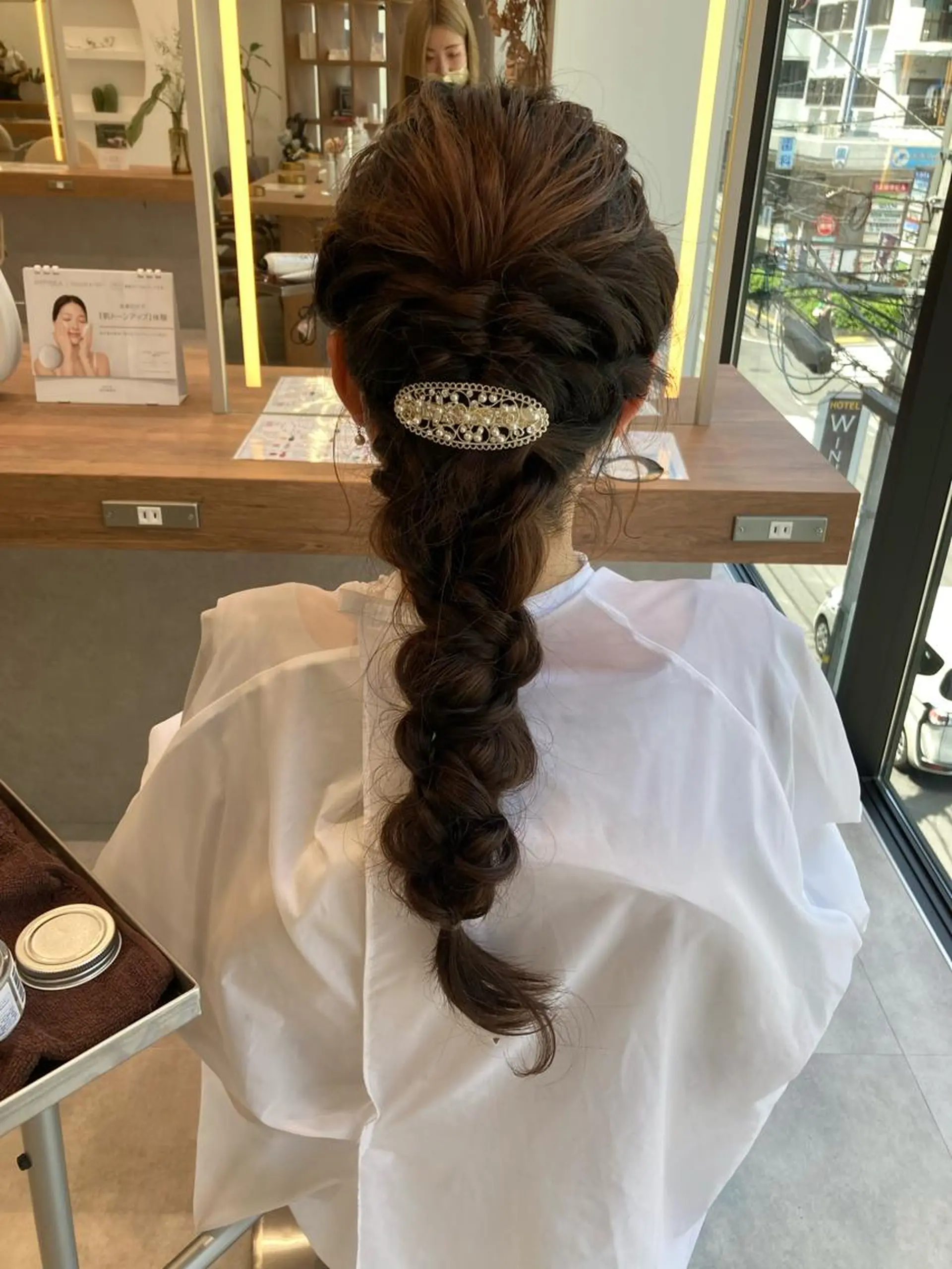 ロング ヘアアレンジ 一ノ瀬 蘭のヘアスタイル