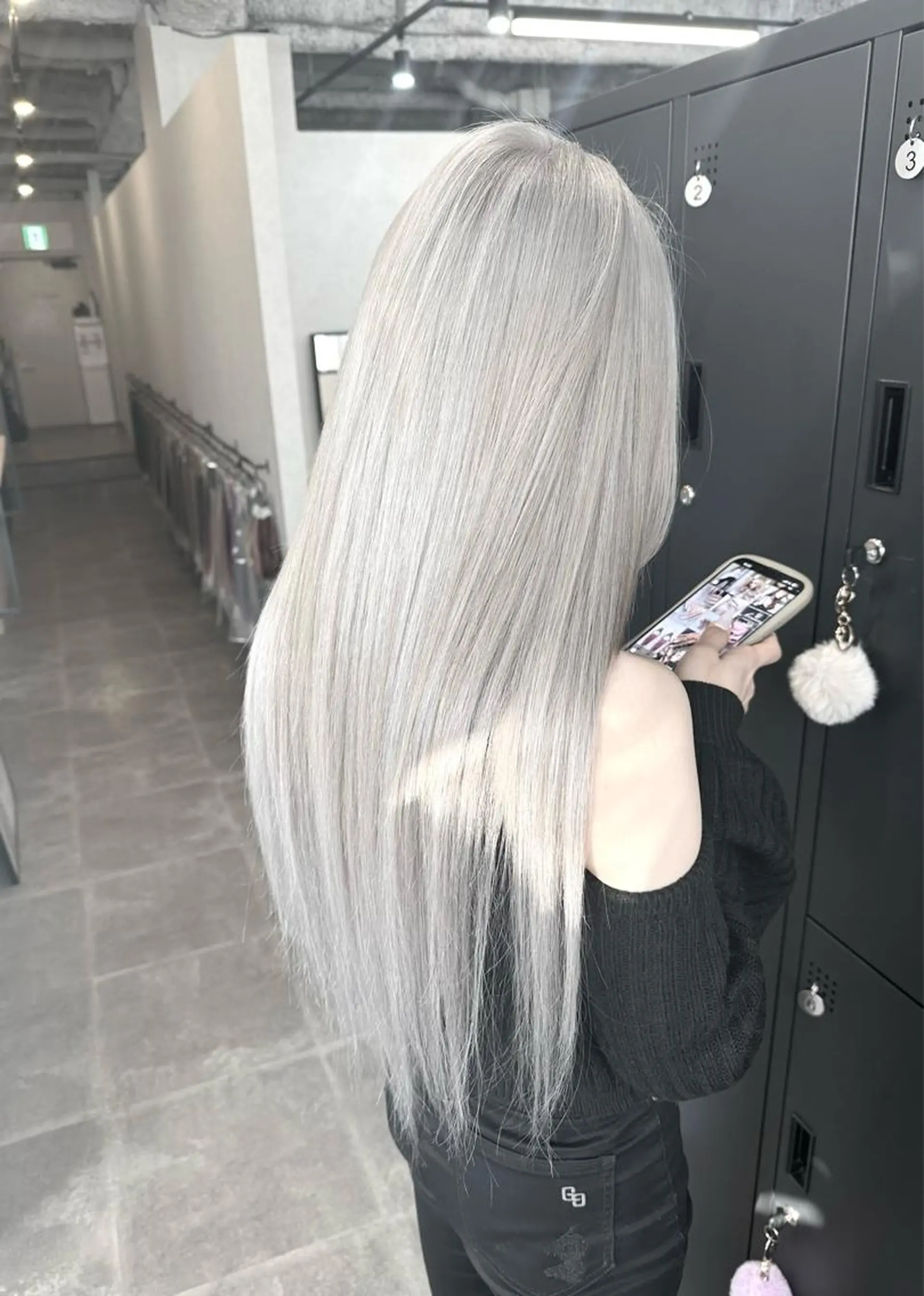 ロング カラー シールエクステ アディクシーカラー バレイヤージュ ブリーチ ケアブリーチ シール、 ハネエクステのヘアスタイル