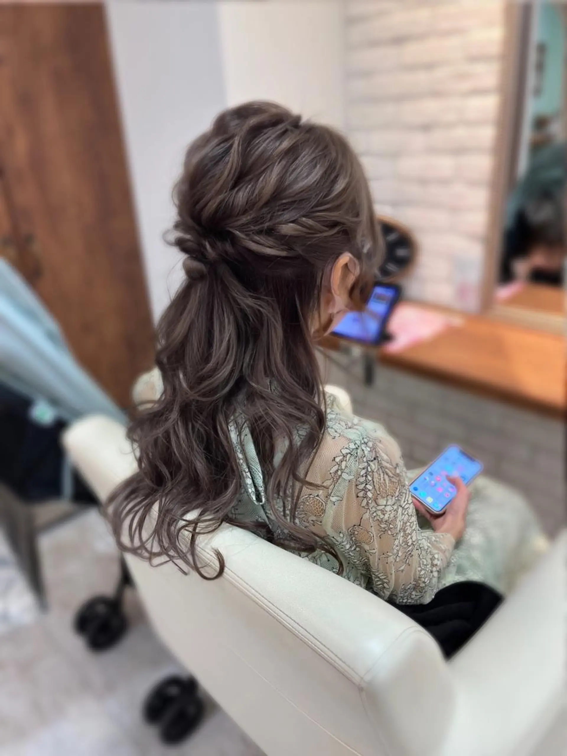 セミロング カラー ヘアアレンジ ブリーチなし/ レイヤー🌿runaのヘアスタイル