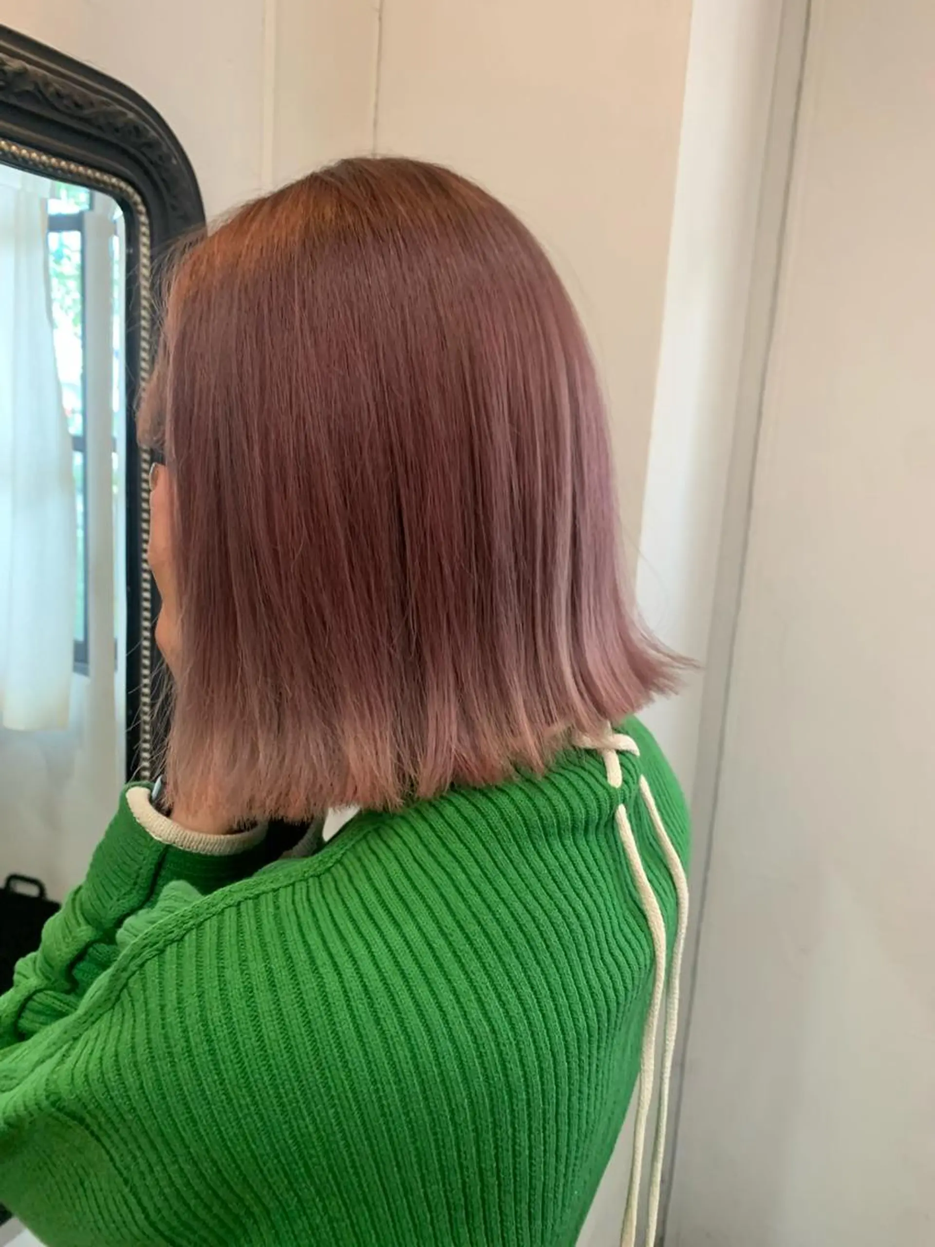 セミロング カラー 藤井 美歩/赤髪のヘアスタイル