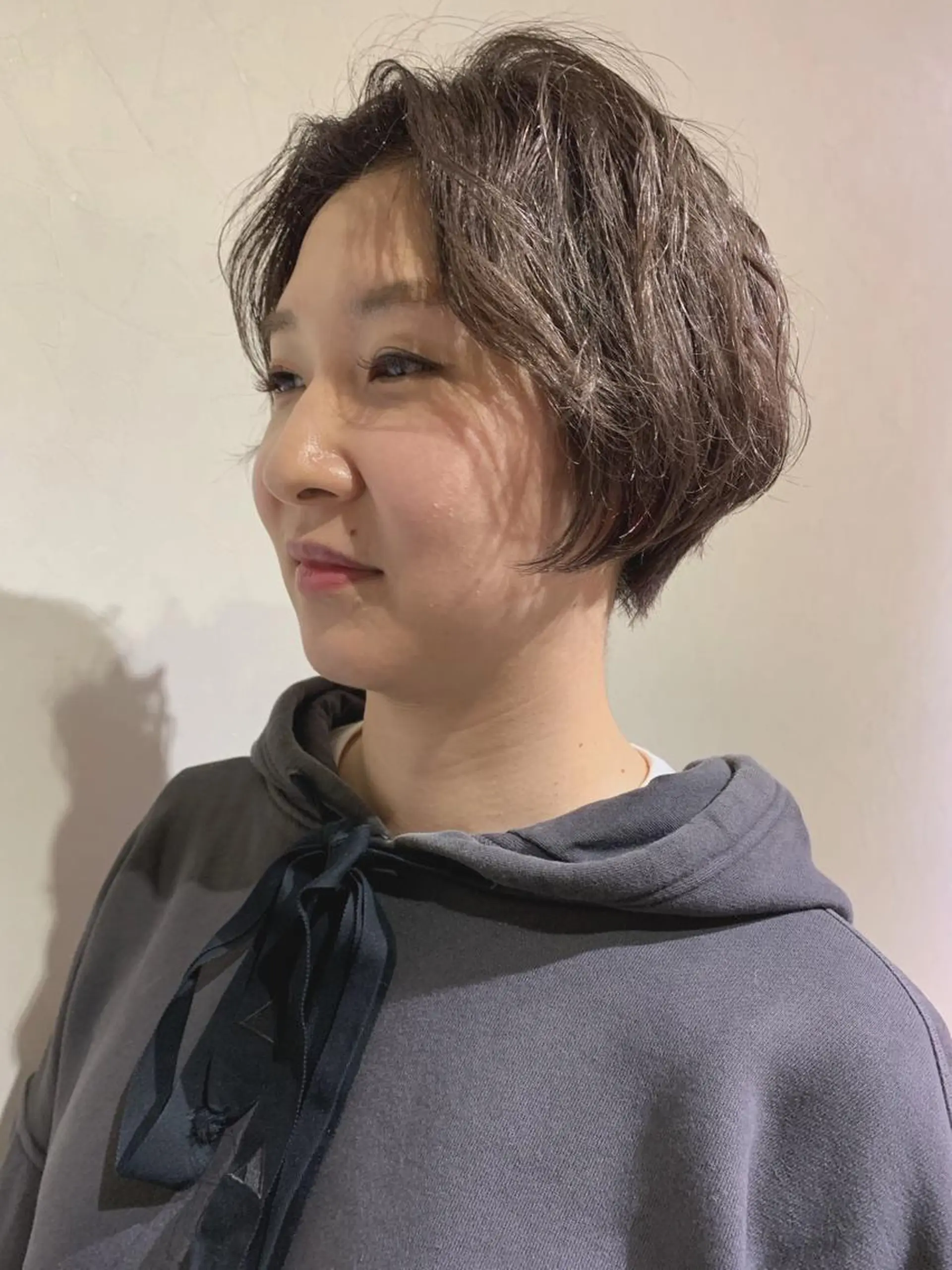 ショート パーマ/透明感カラー /ボブ/吉田一生のヘアスタイル