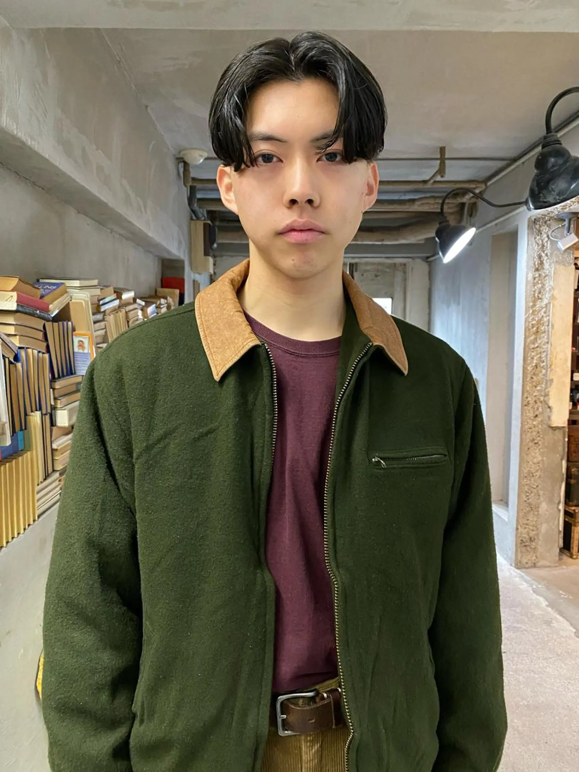 メンズ パーマ、髪質改善 カズマのヘアスタイル