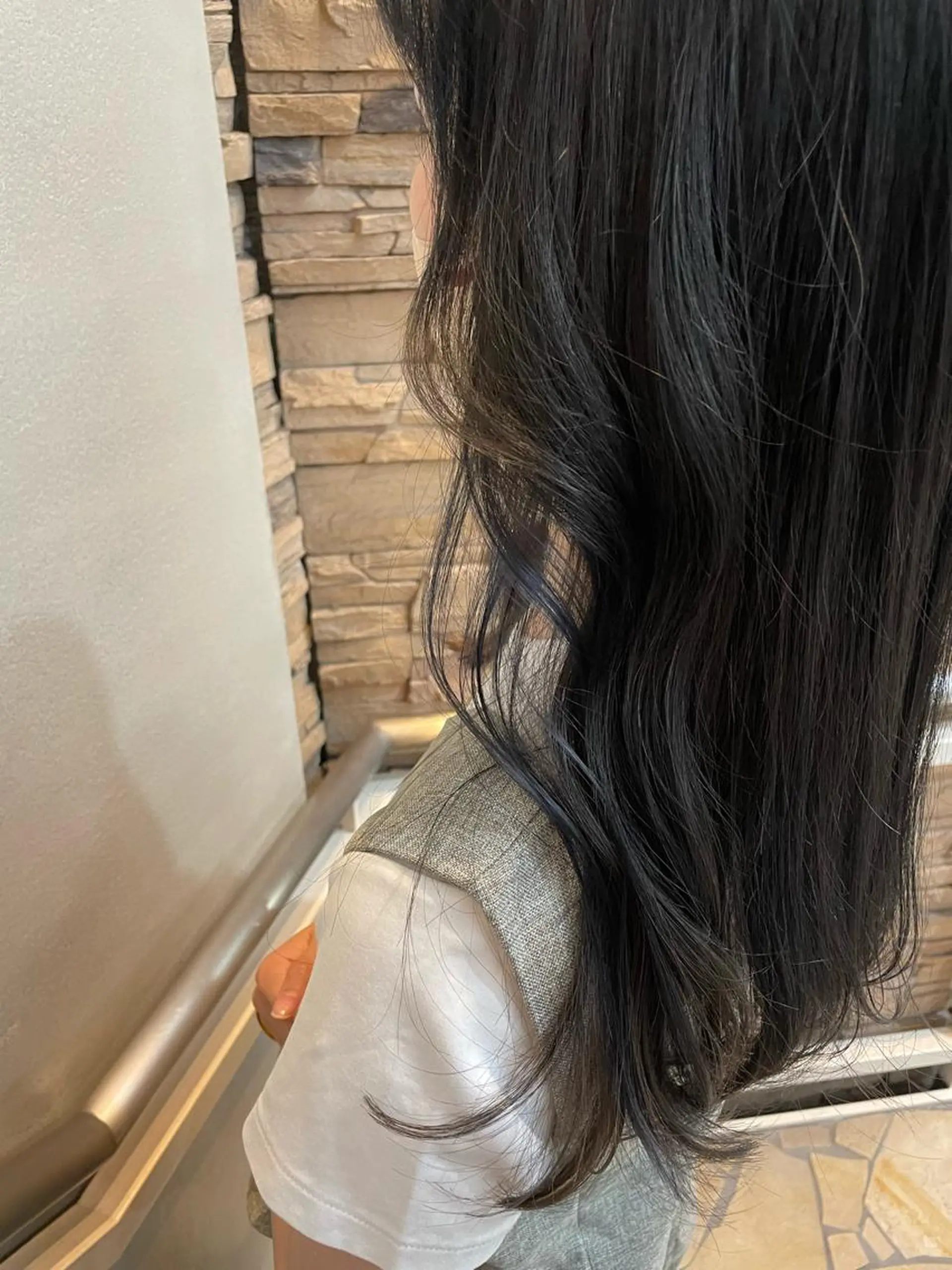 セミロング カラー 透明感カラー 縮毛矯正 韓国レイヤーカット 🫧大阪梅田レイヤーのヘアスタイル