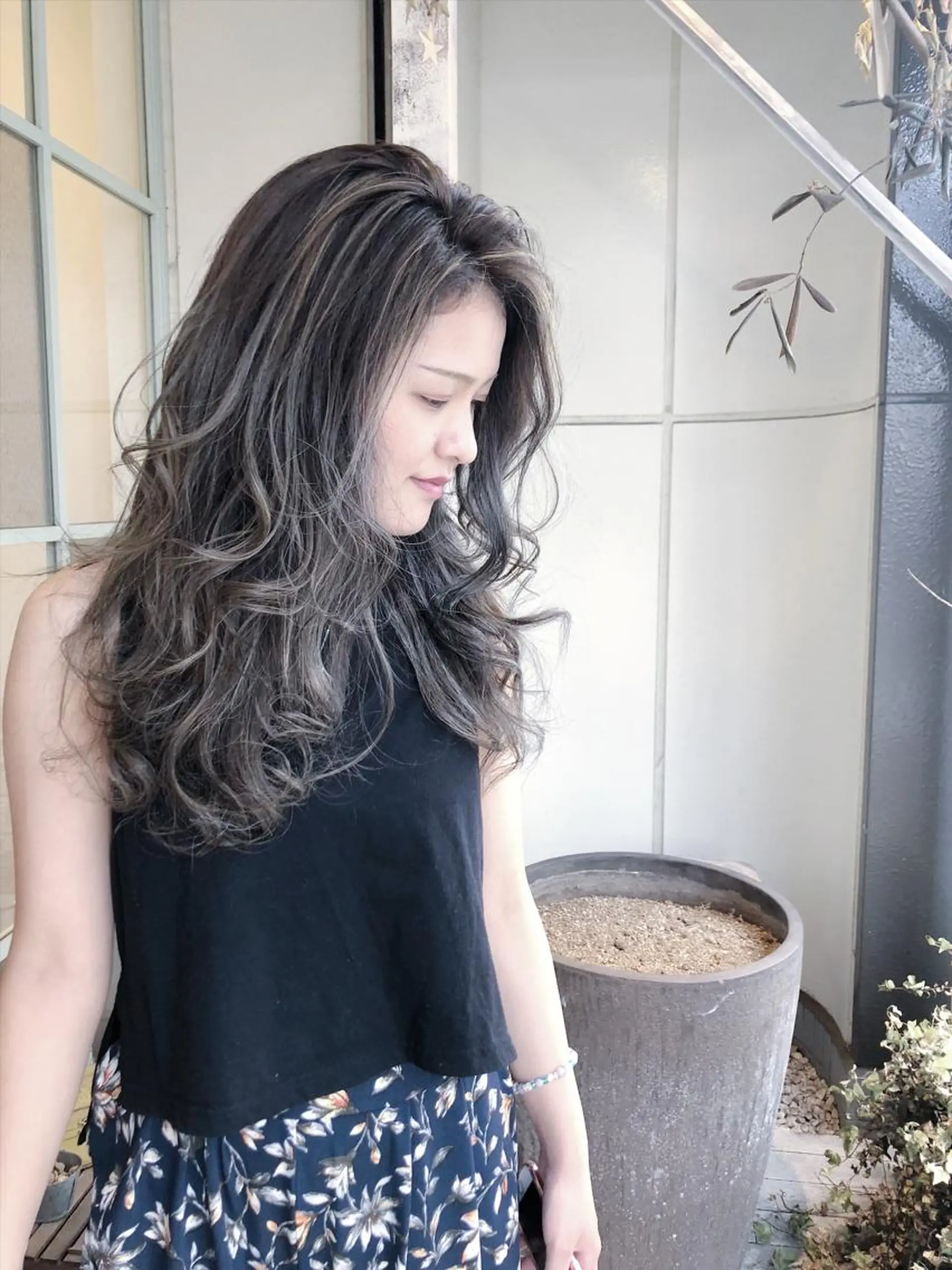 セミロング ヘアカラー トリートメント 寺山 靖晃のヘアスタイル