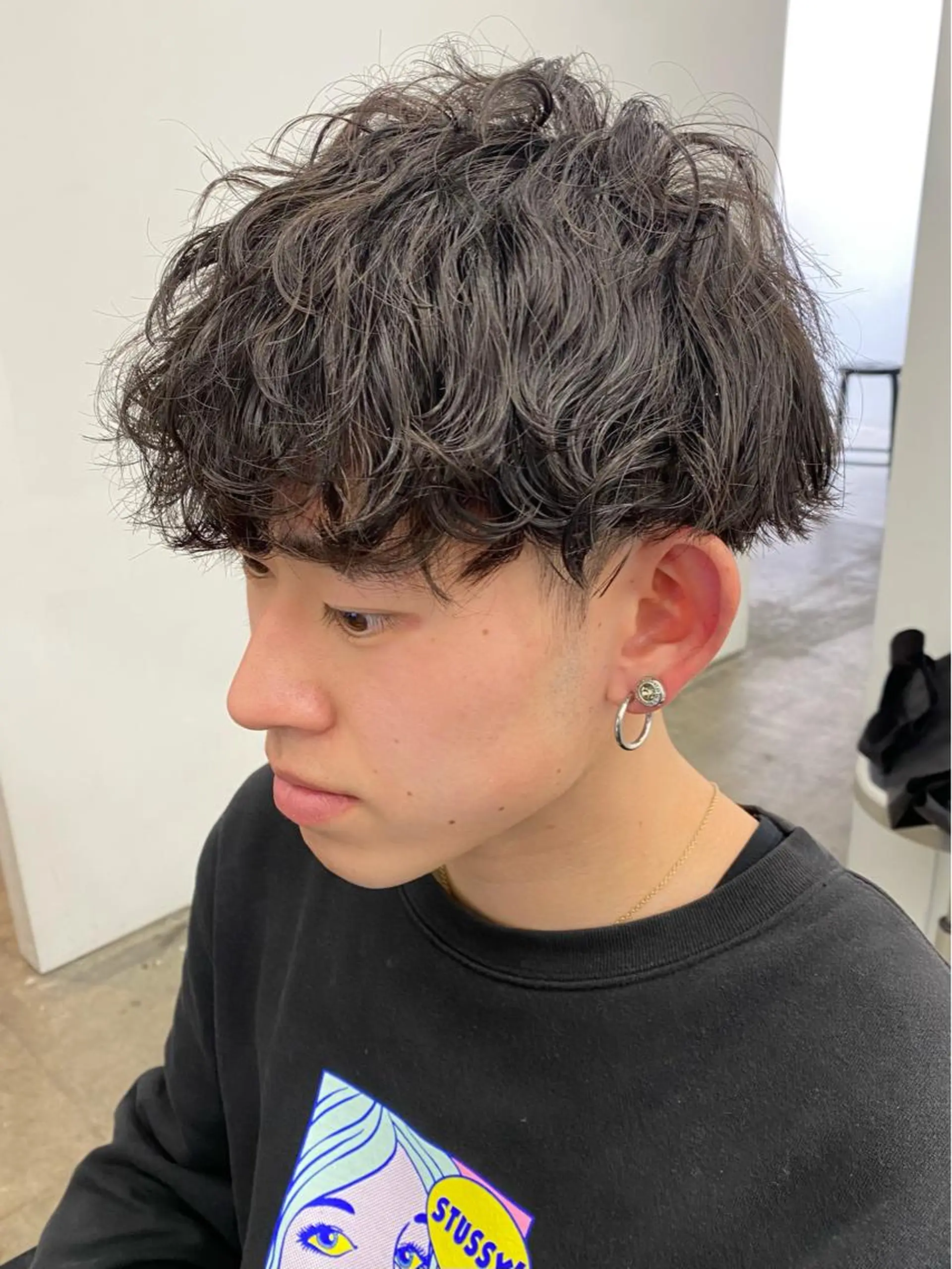 ショート パーマ メンズ マッシュ メンズパーマ 波巻きパーマ スパイラルパーマ カット パーマ ［似合わせヘア］ ✂︎OGURO✂︎のヘアスタイル