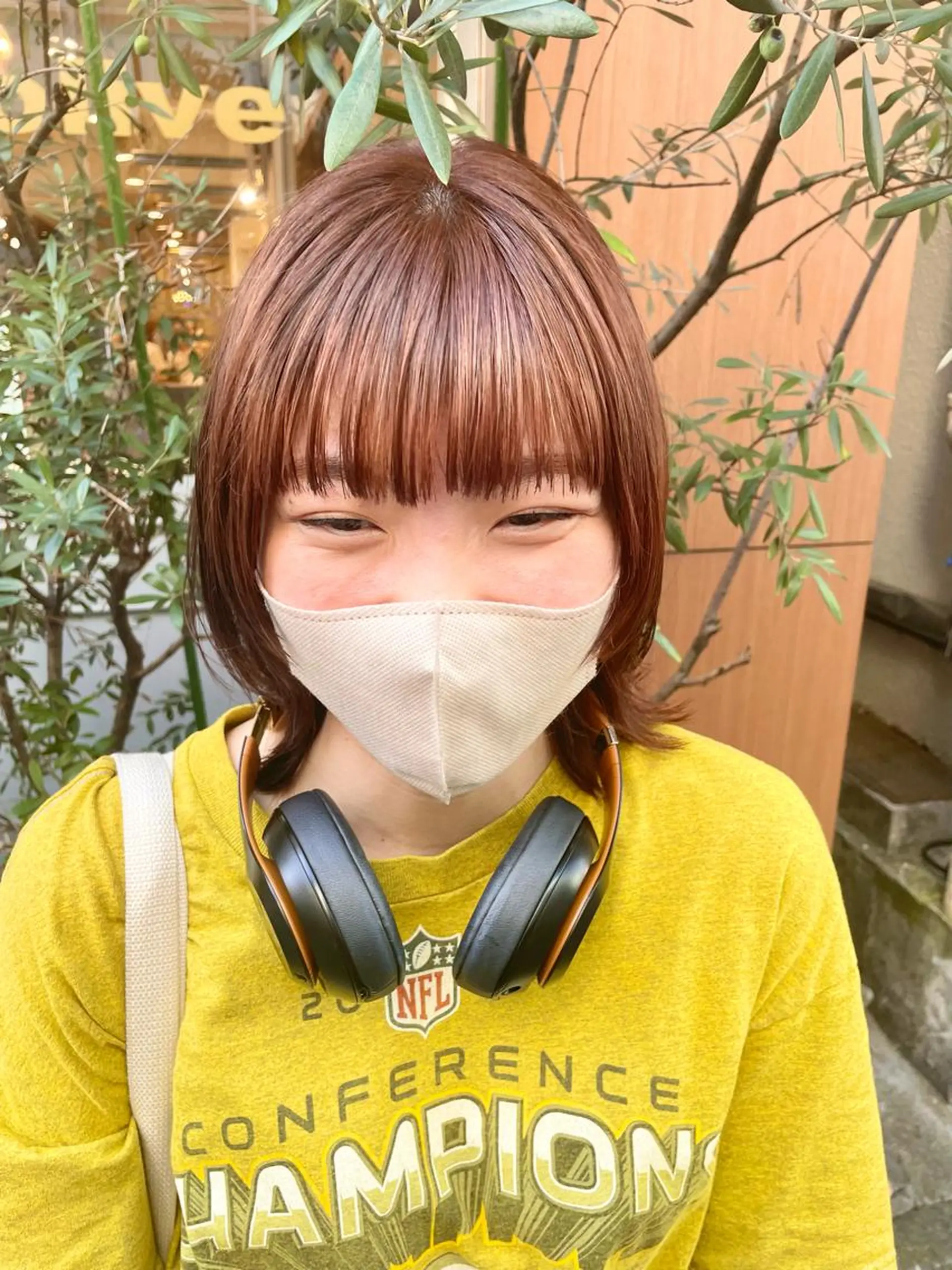 セミロング カラー ヘアアレンジ カット ヘアカラー トリートメント ハイトーンピンク🍑 ブリーチ🍑RINAのヘアスタイル