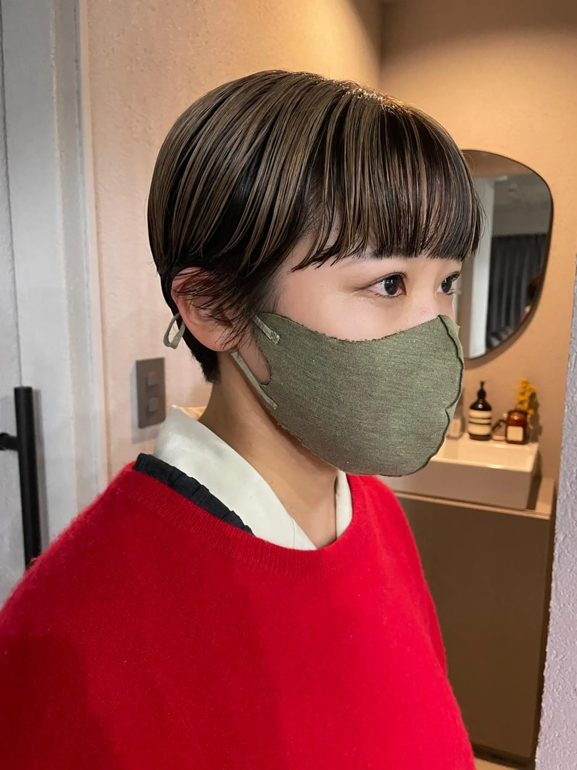 ショート カラー メンズ ヘアカラー 吉田一輝 外国人パーマのヘアスタイル