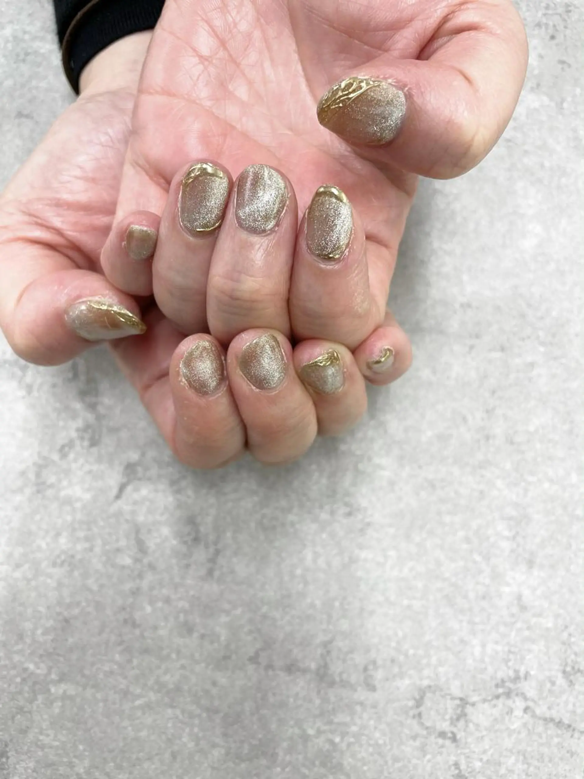 ネイル マグネットネイル ミラーネイル ハンドネイル ハンドケア FASTNAIL PLUS 新宿店のネイルデザイン