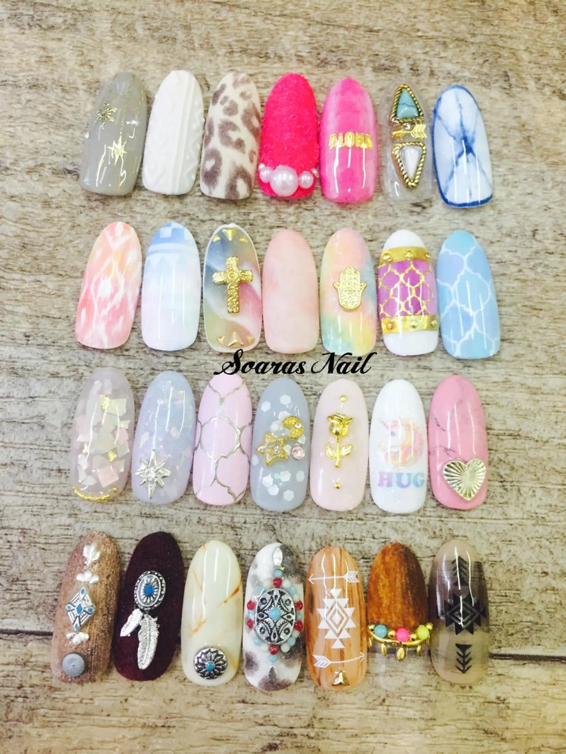 ネイル アートネイル 持ち込み soaras nailのネイルデザイン