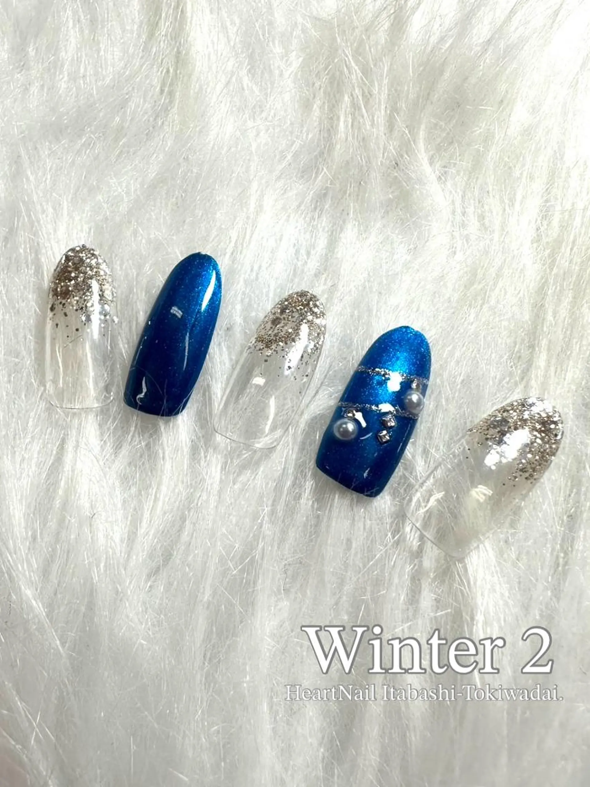 ネイル アートネイル ラメ(グリッター) ラメグラデーション マグネットネイル ワンカラーネイル ハンドネイル ハンドケア はあとねいる 板橋ときわ台店のネイルデザイン