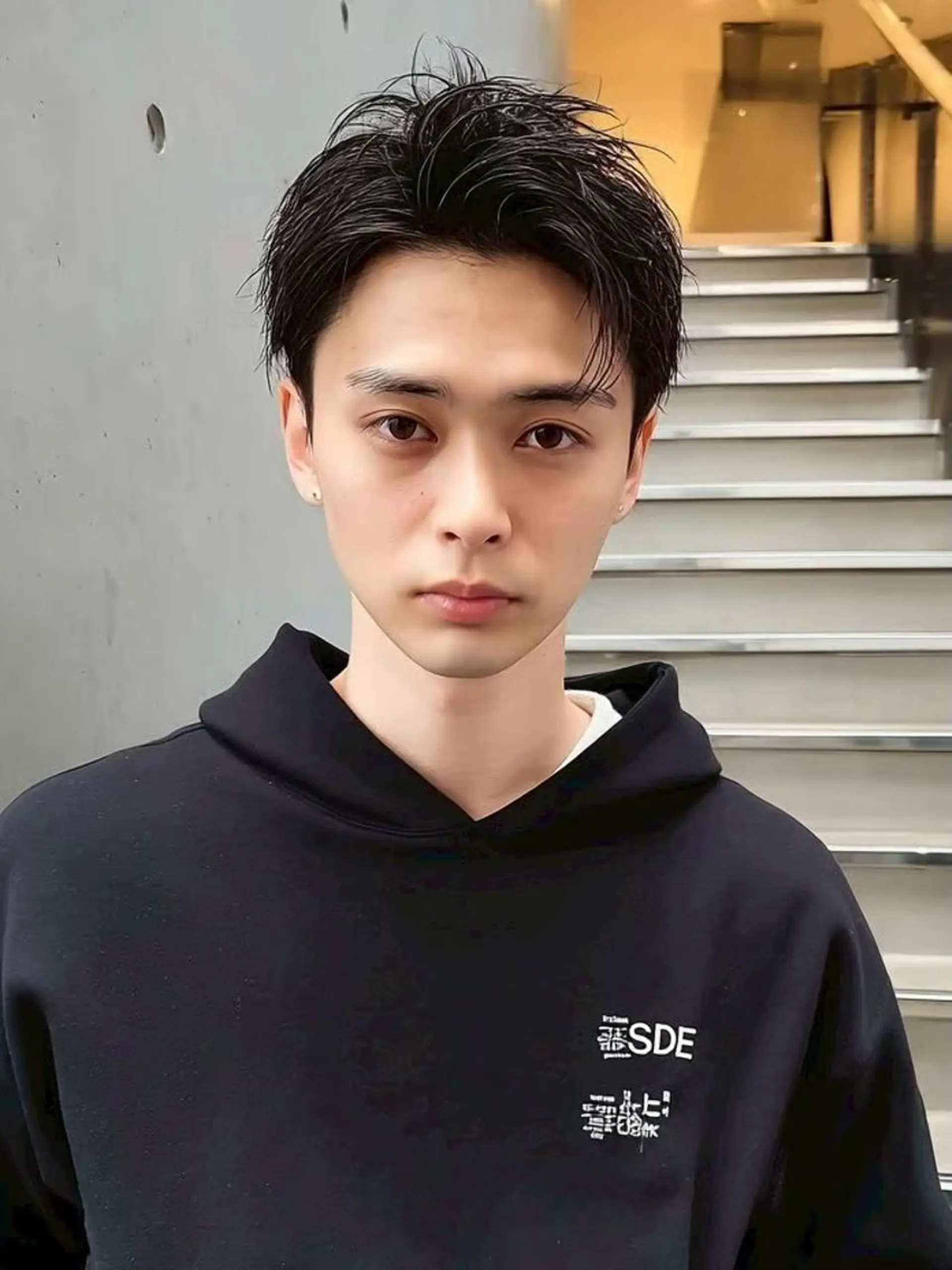 メンズ ハイトーン/デザイン カラー/るいのヘアスタイル