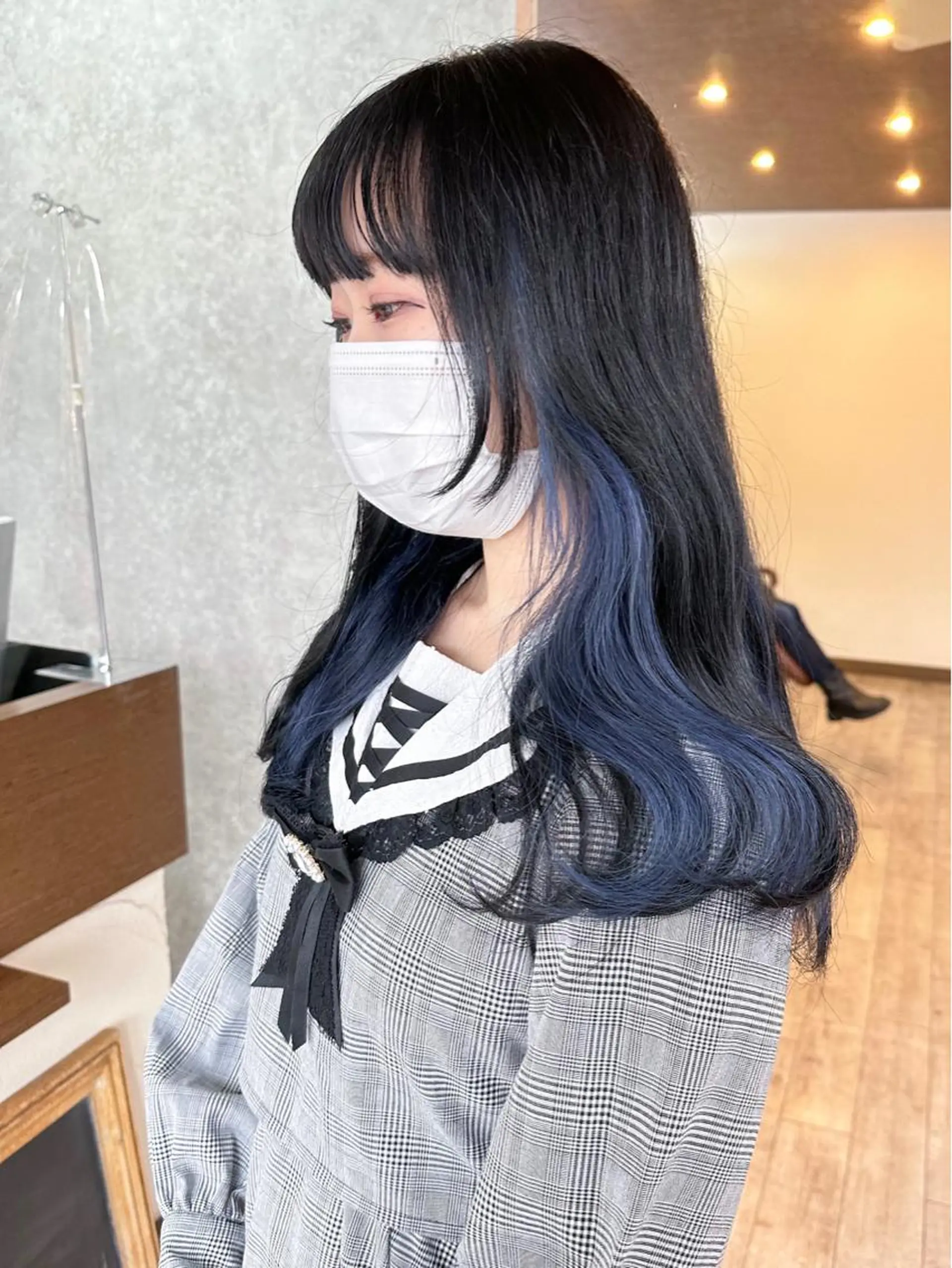 ロング カラー ブリーチ ブルーカラー 高橋 みく/ minim 暖色のヘアスタイル