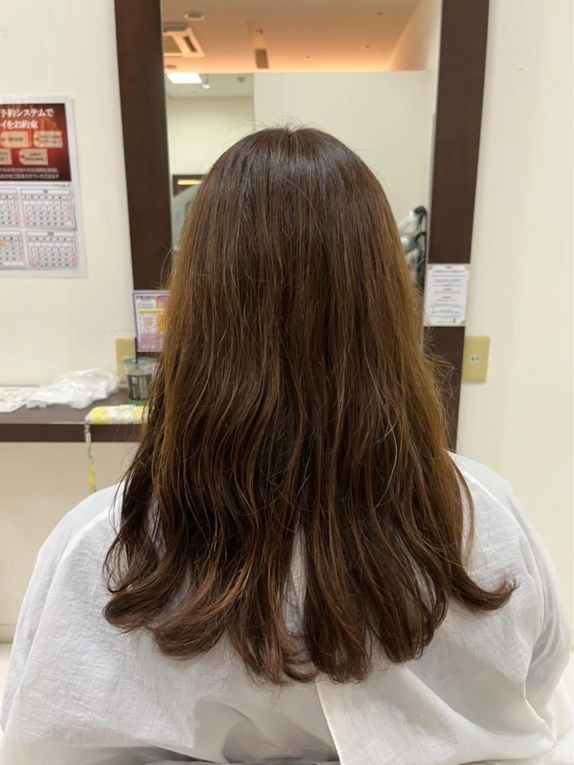 ロング カラー 三 嶋のヘアスタイル