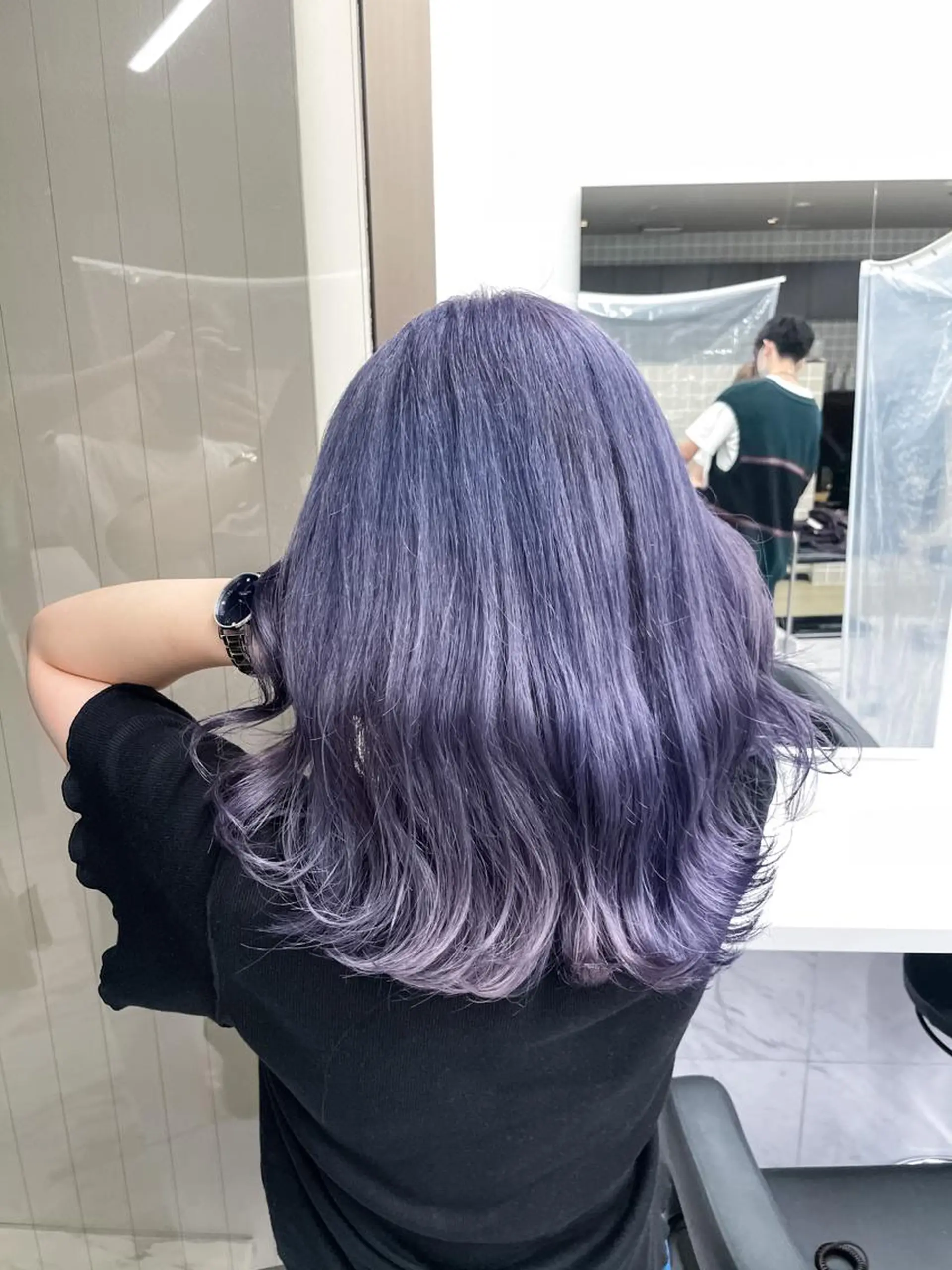 ミディアム カラー ヘアアレンジ 🫧暗髪/ハイトーン 🫧RYUTA🫧のヘアスタイル