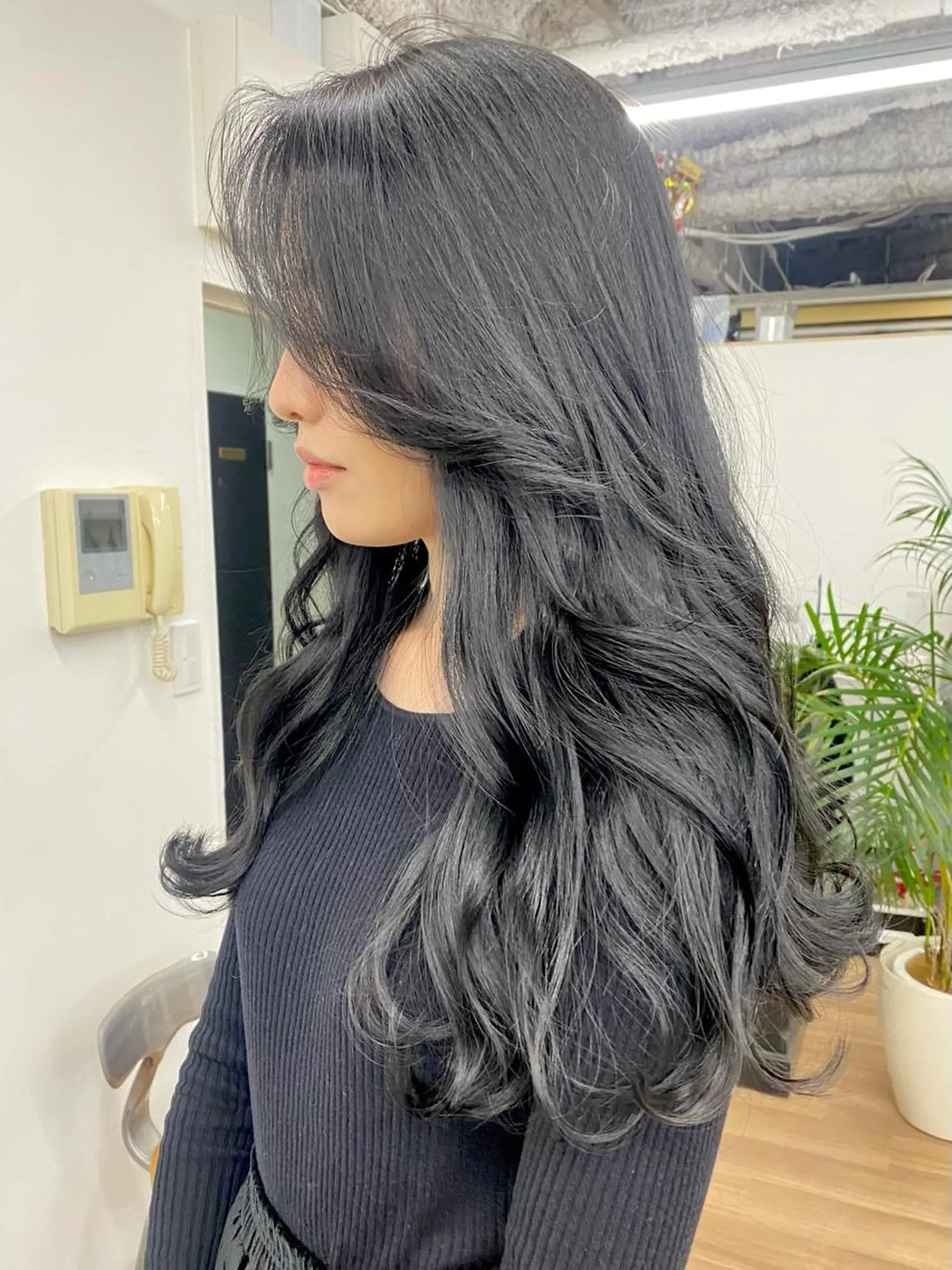 ロング カラー カット ヘアカラー トリートメント 韓国風×透明感カラー 髪質改善オタベシンヤのヘアスタイル