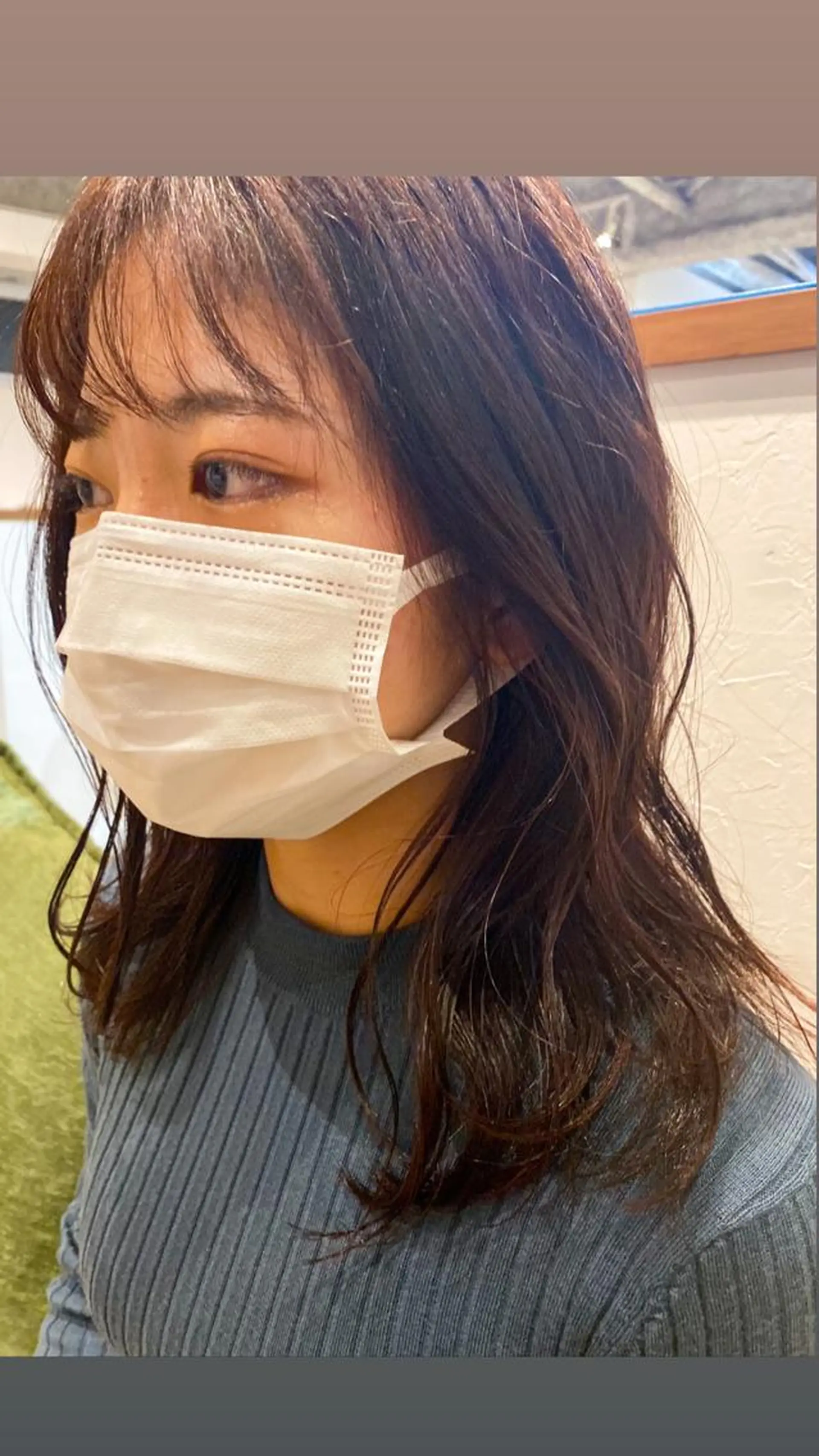 ミディアム カラー Ate by little所属・青木 梢のヘアスタイル