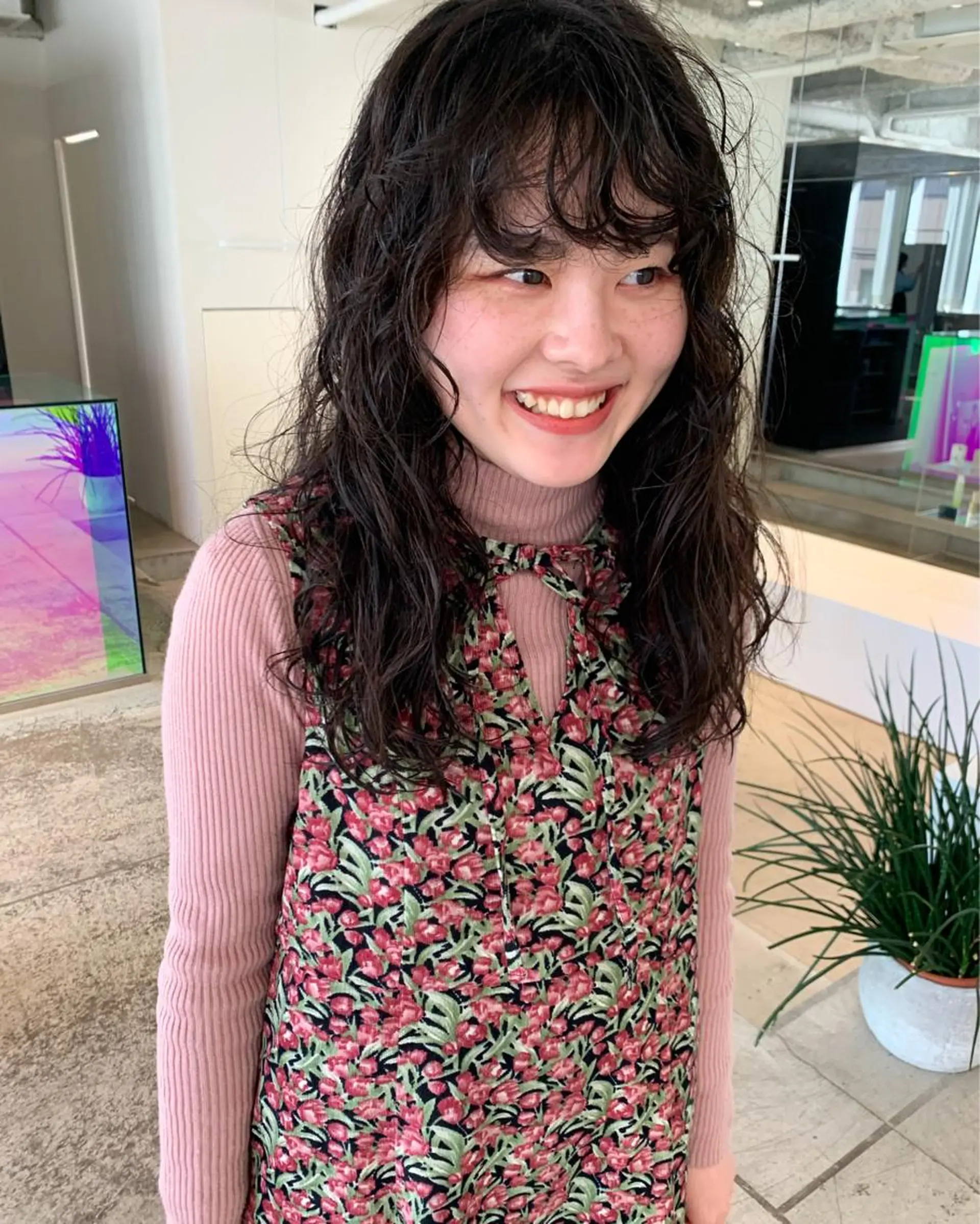 ロング パーマ カット パーマ ANY／SUE 千葉パーマのヘアスタイル