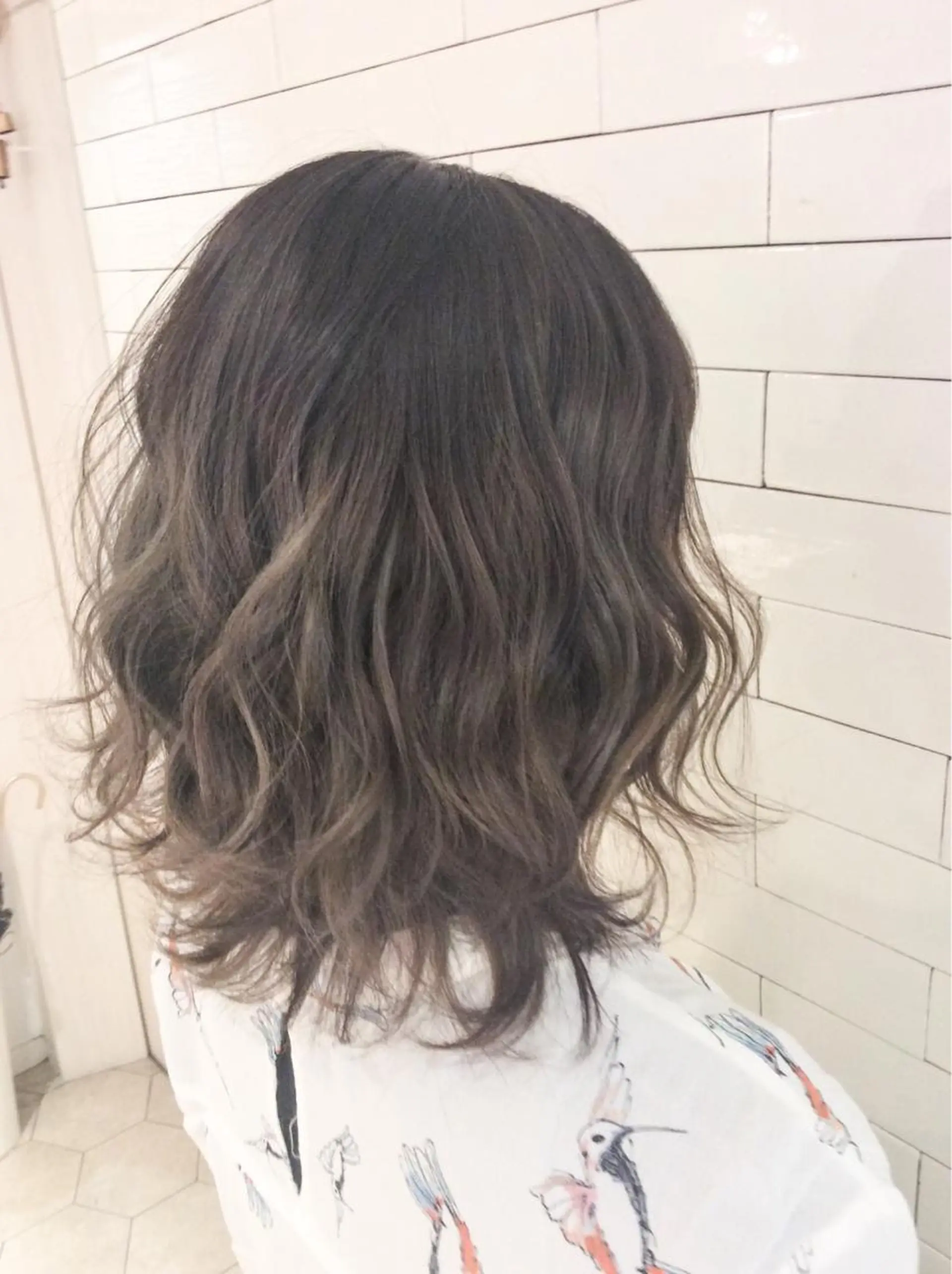 ショート カラー グラデーションカラー グレージュ レイヤーカット× 髪質改善たもりのヘアスタイル