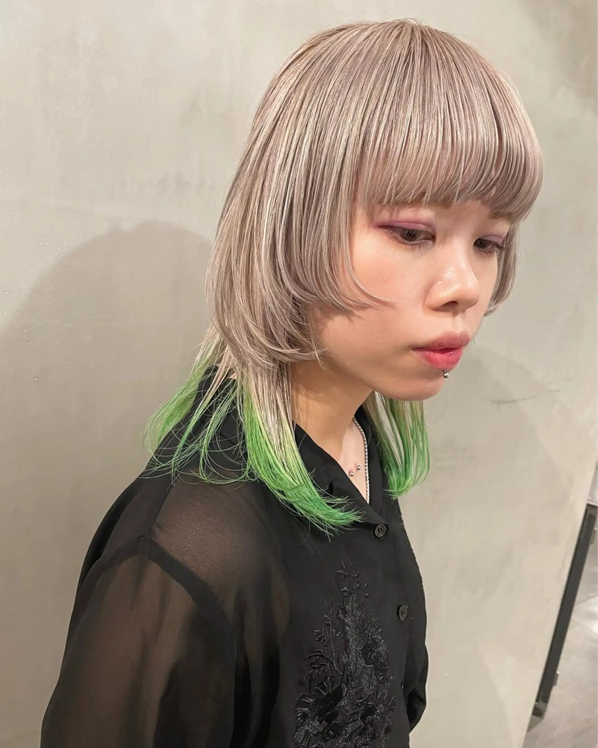 ミディアム カラー カット ヘアカラー トリートメント 優作 〜圧倒的信頼〜のヘアスタイル