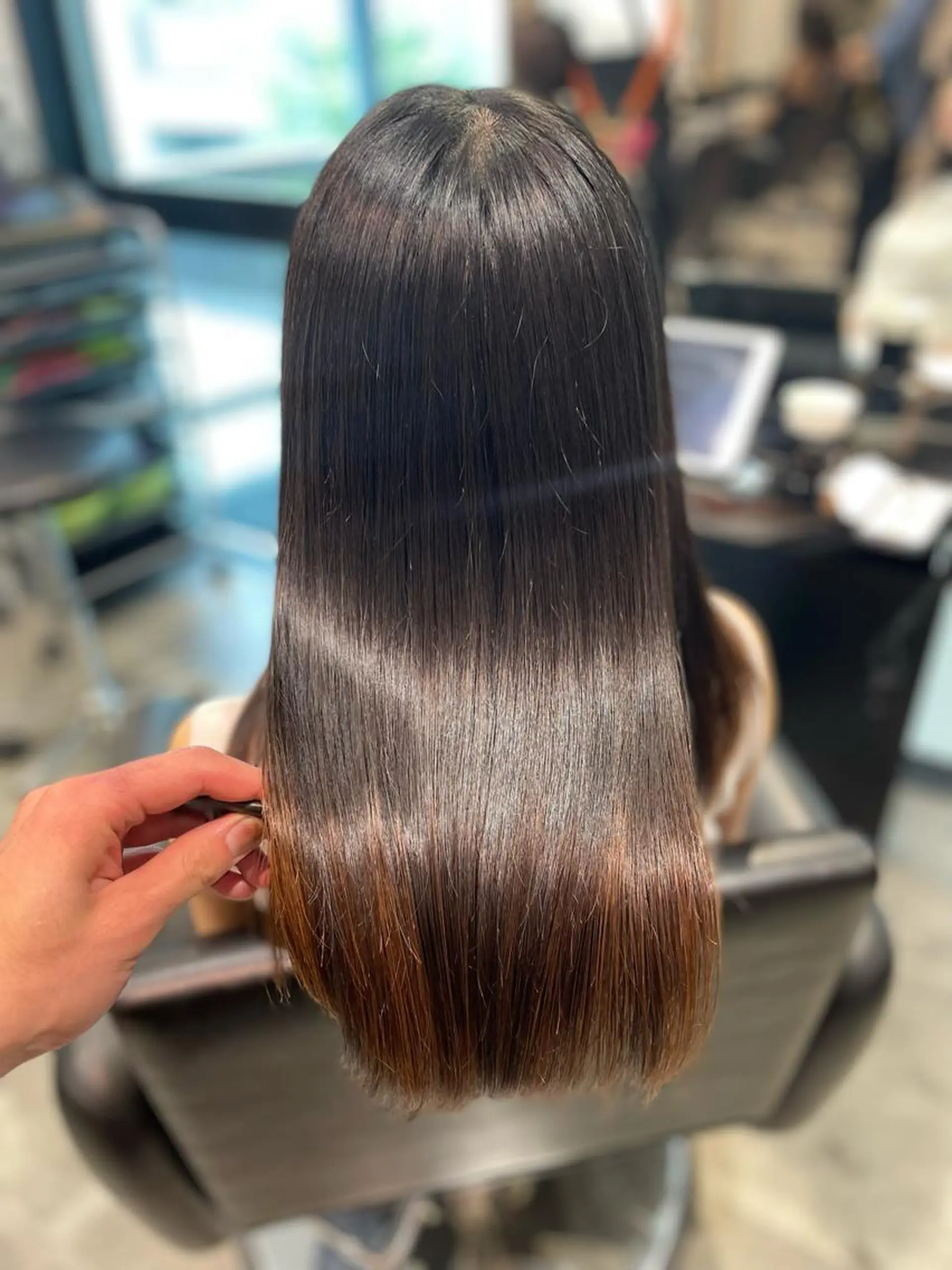 セミロング 美髪矯正 Rioのヘアスタイル