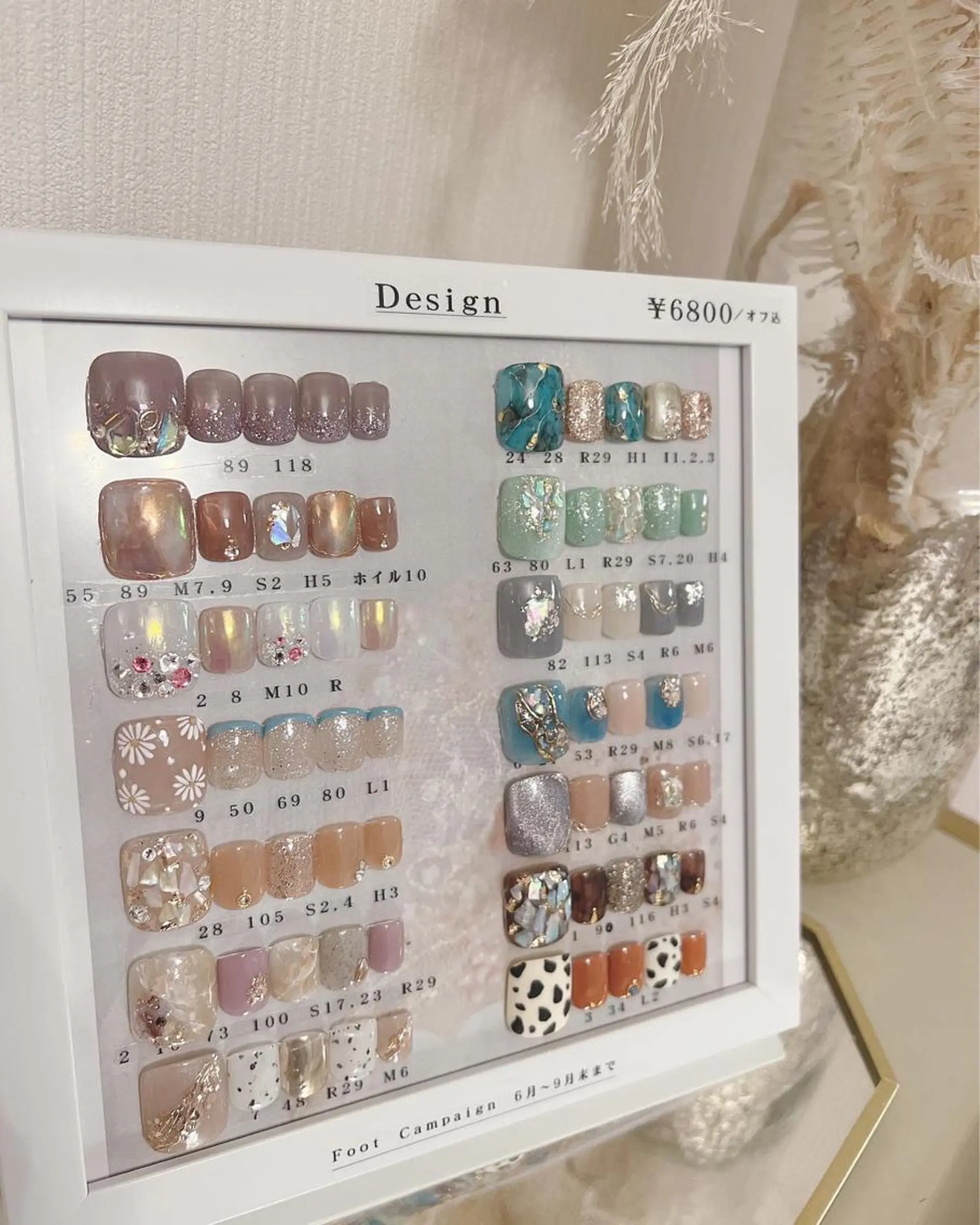 ネイル フットネイル ジェルネイル フットネイル nail salon Lauleaのネイルデザイン