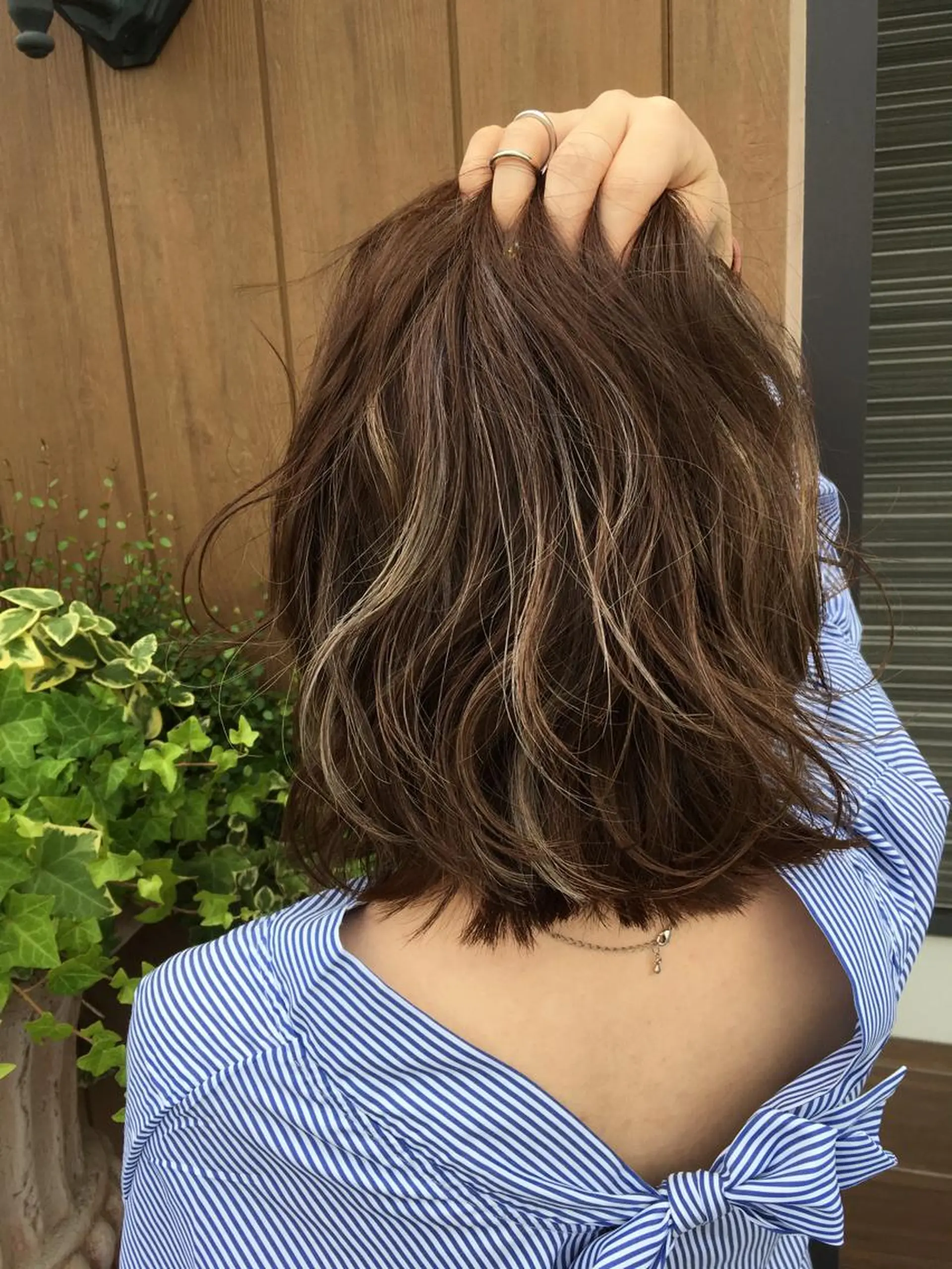 ミディアム カラー 外国人風カラー graxi'    グラシー所属・ブリーチ/ハイトーン SERINAのヘアスタイル