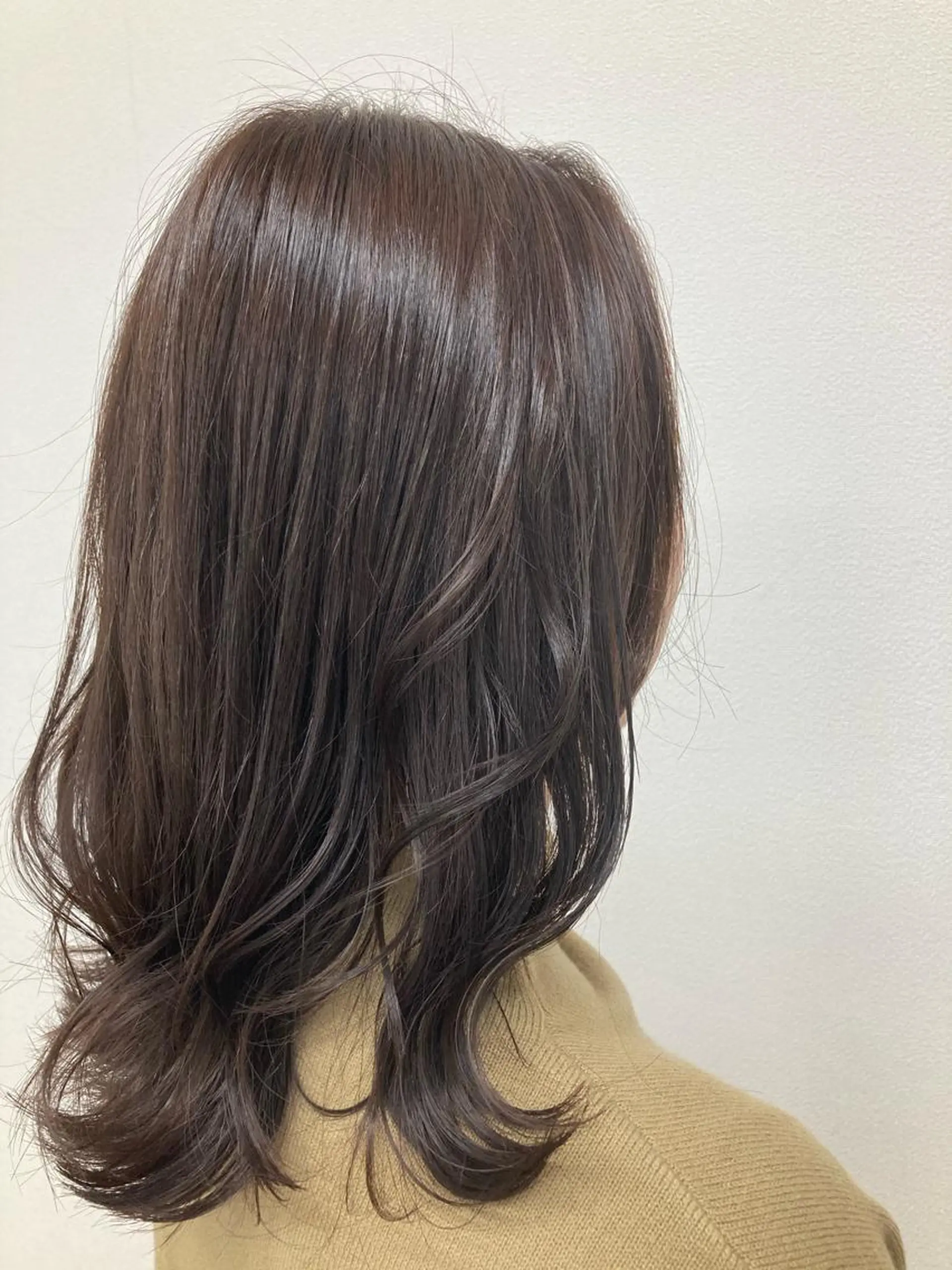 ミディアム カラー カット ヘアカラー 髪質改善/痛ませ ないカラー/西村航大のヘアスタイル