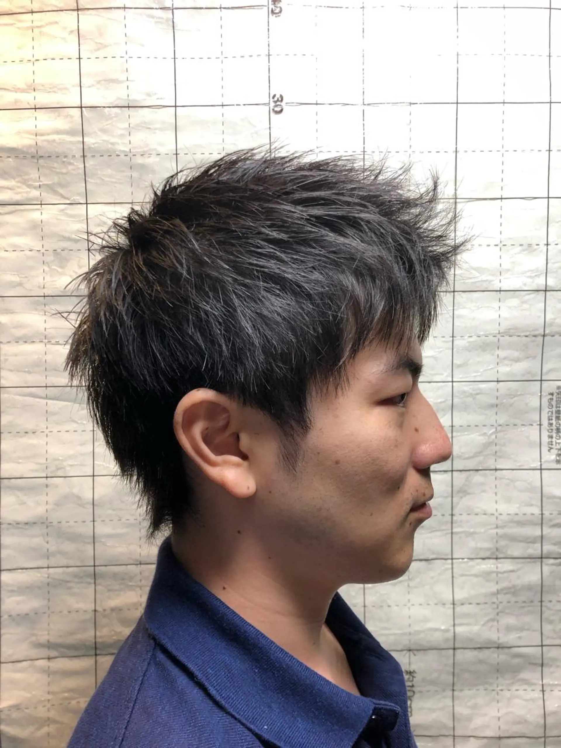 ショート メンズ アップバング ビジネス 【店長】福田 健人のヘアスタイル