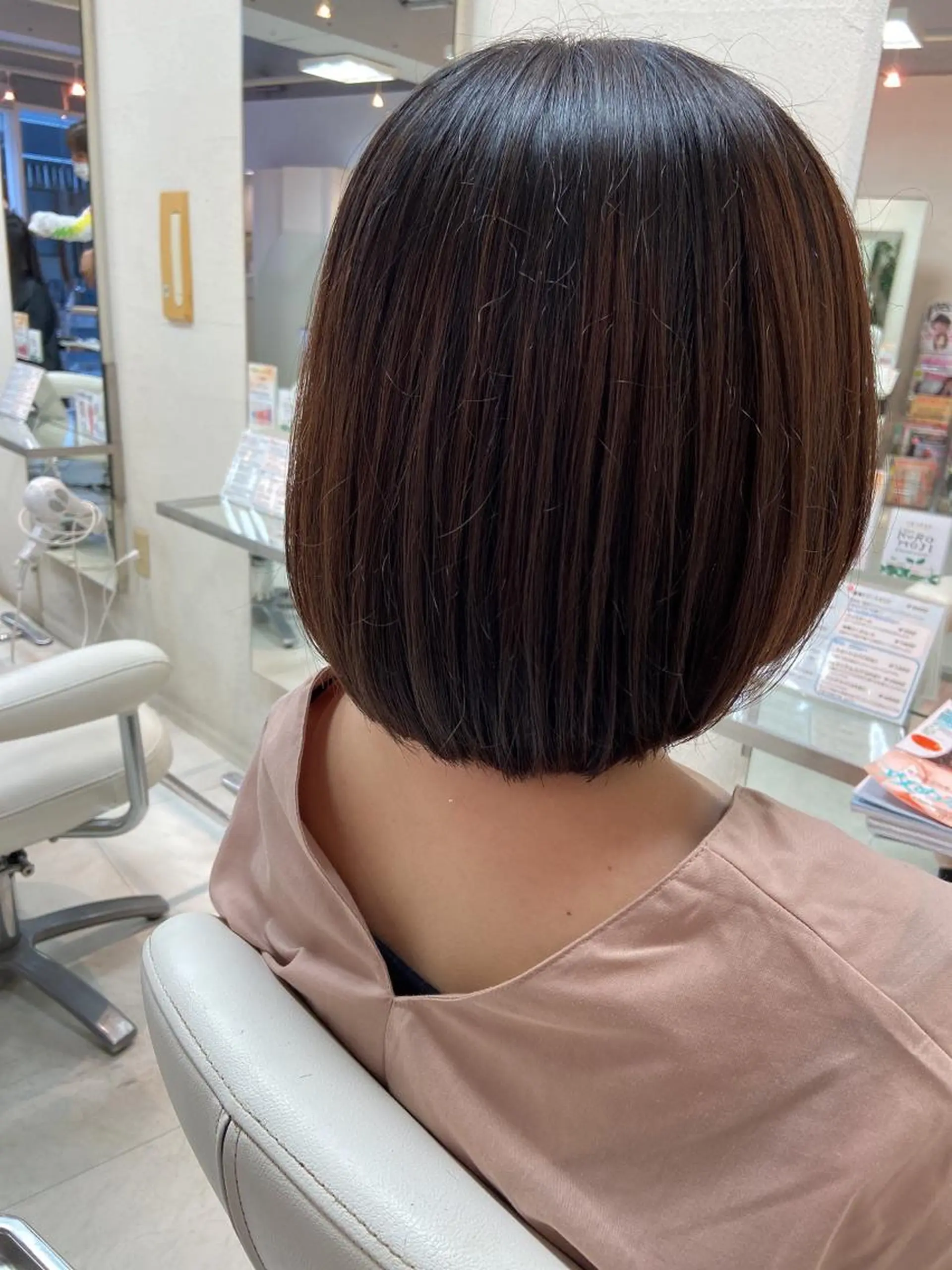 ショート ボブ カット トリートメント 菊地 美憂のヘアスタイル