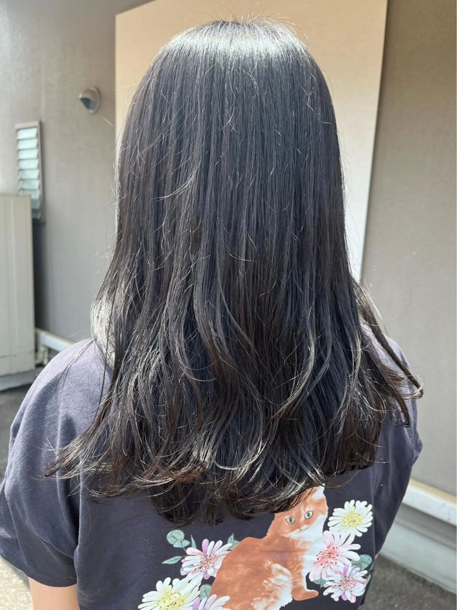 ロング カラー アッシュ ブルーカラー ブルーアッシュ 透明感カラー ラファンス所属・田中 和可のヘアスタイル