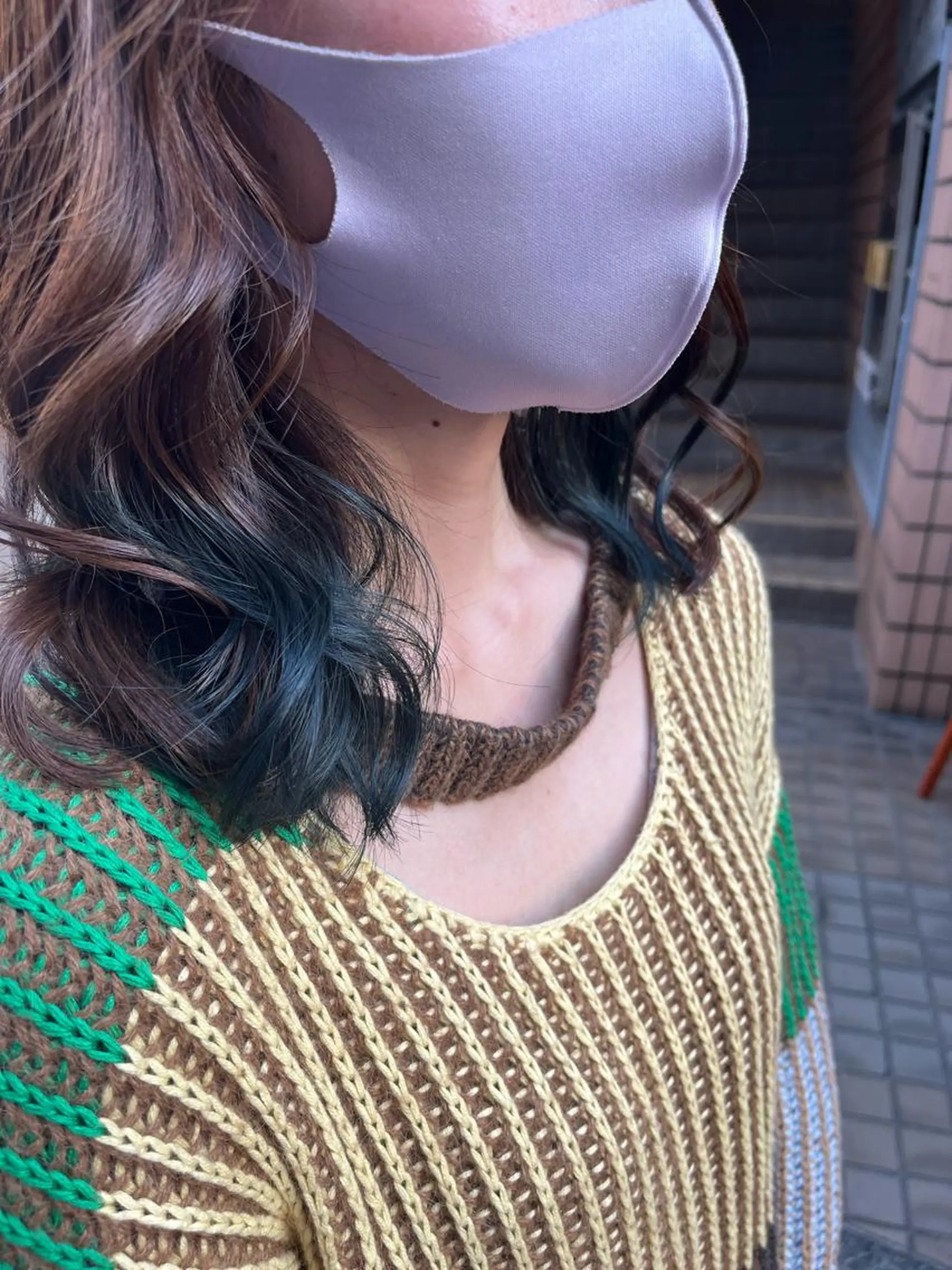 ミディアム カラー ショートボブ ボブレイヤー アッシュ バレイヤージュ ミストバング カット ヘアカラー トリートメント 原宿サロン代表 デザインカラー伊藤卓のヘアスタイル