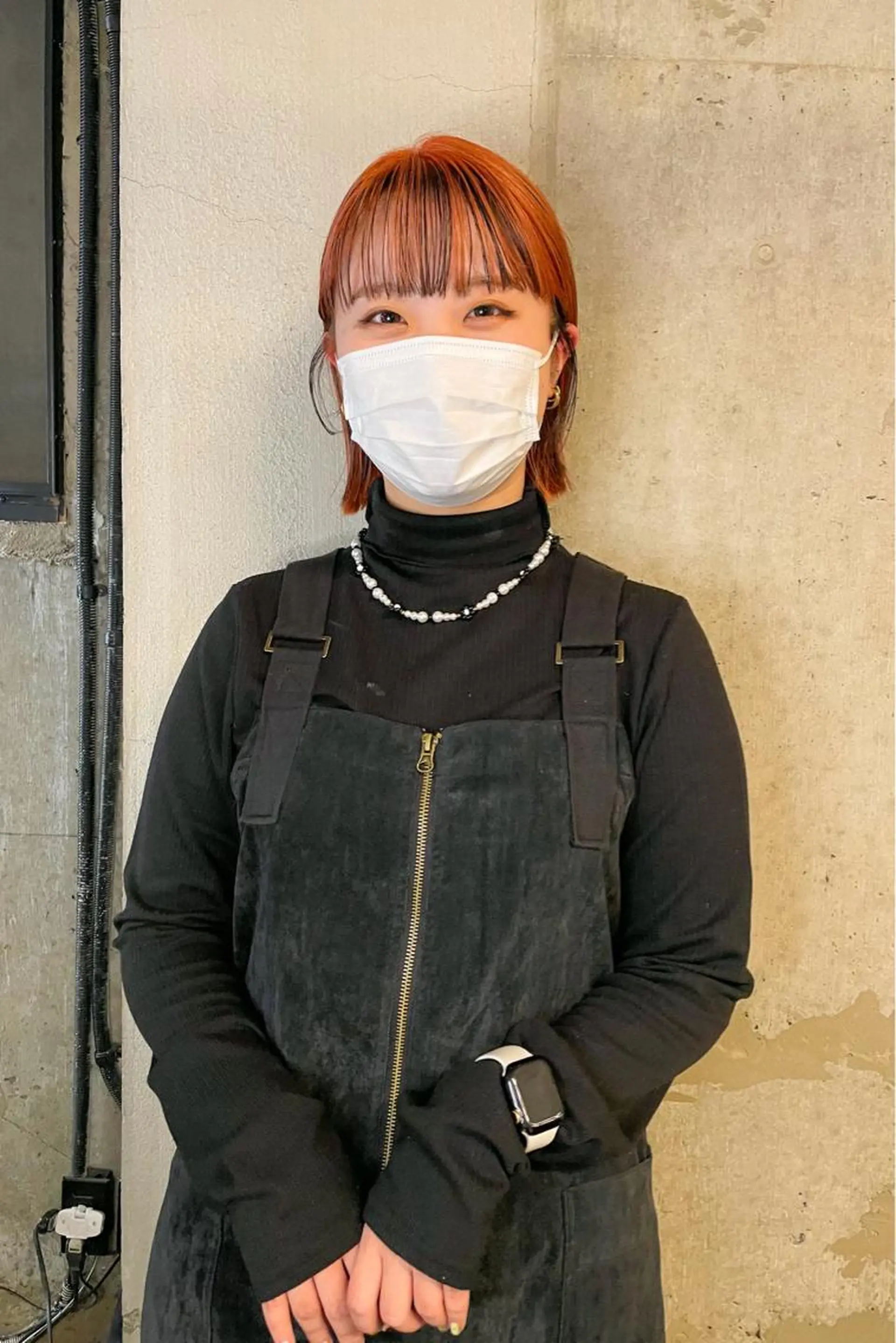 ショート カラー パーマ/レイヤー 岩山丈一郎のヘアスタイル