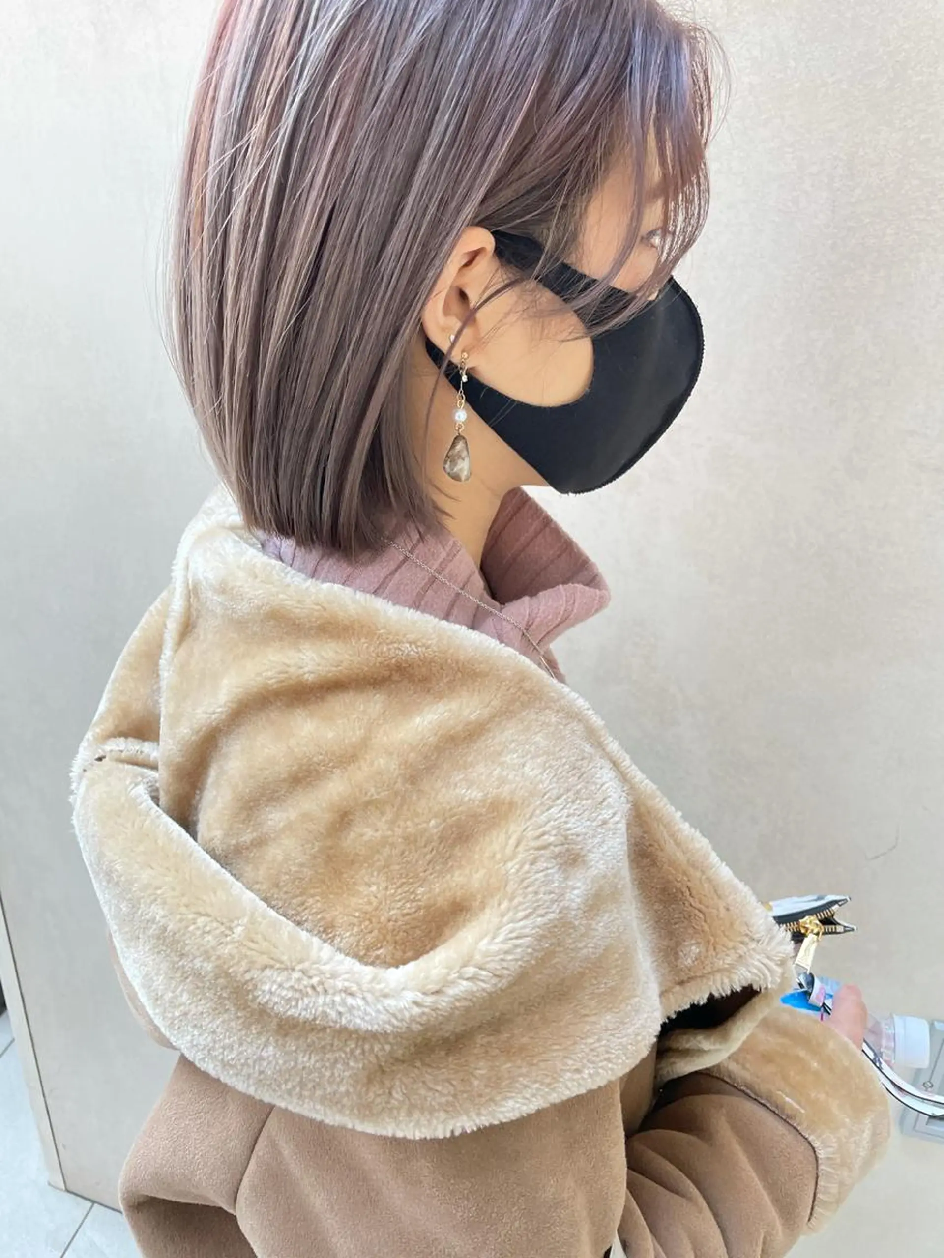 ショート カラー ダブルカラー ケアブリーチ/ エクステ/レイヤーのヘアスタイル