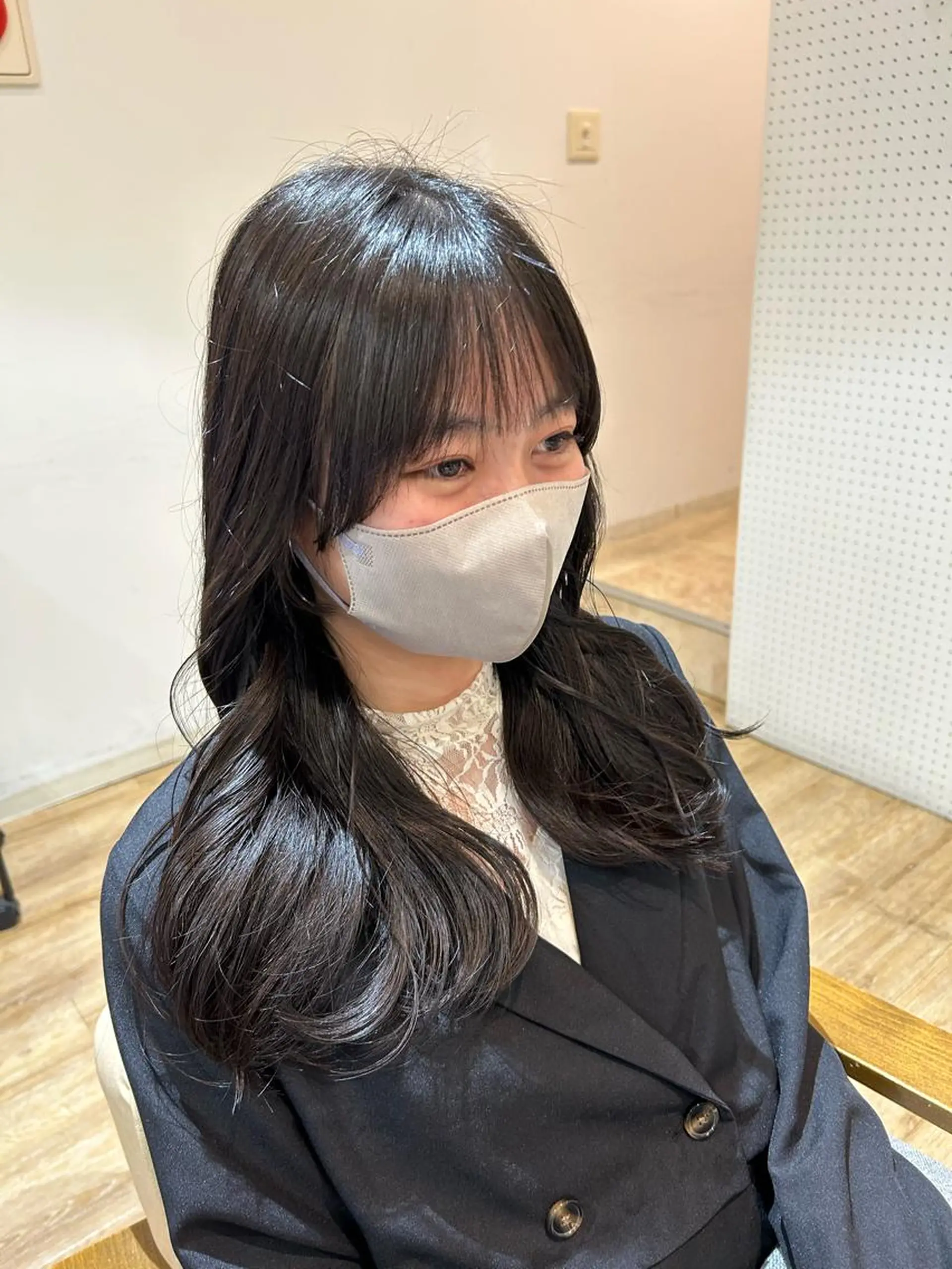 ロング 韓国風ヘア カット トリートメント 🫧顔周りカット 🫧樫村優香のヘアスタイル